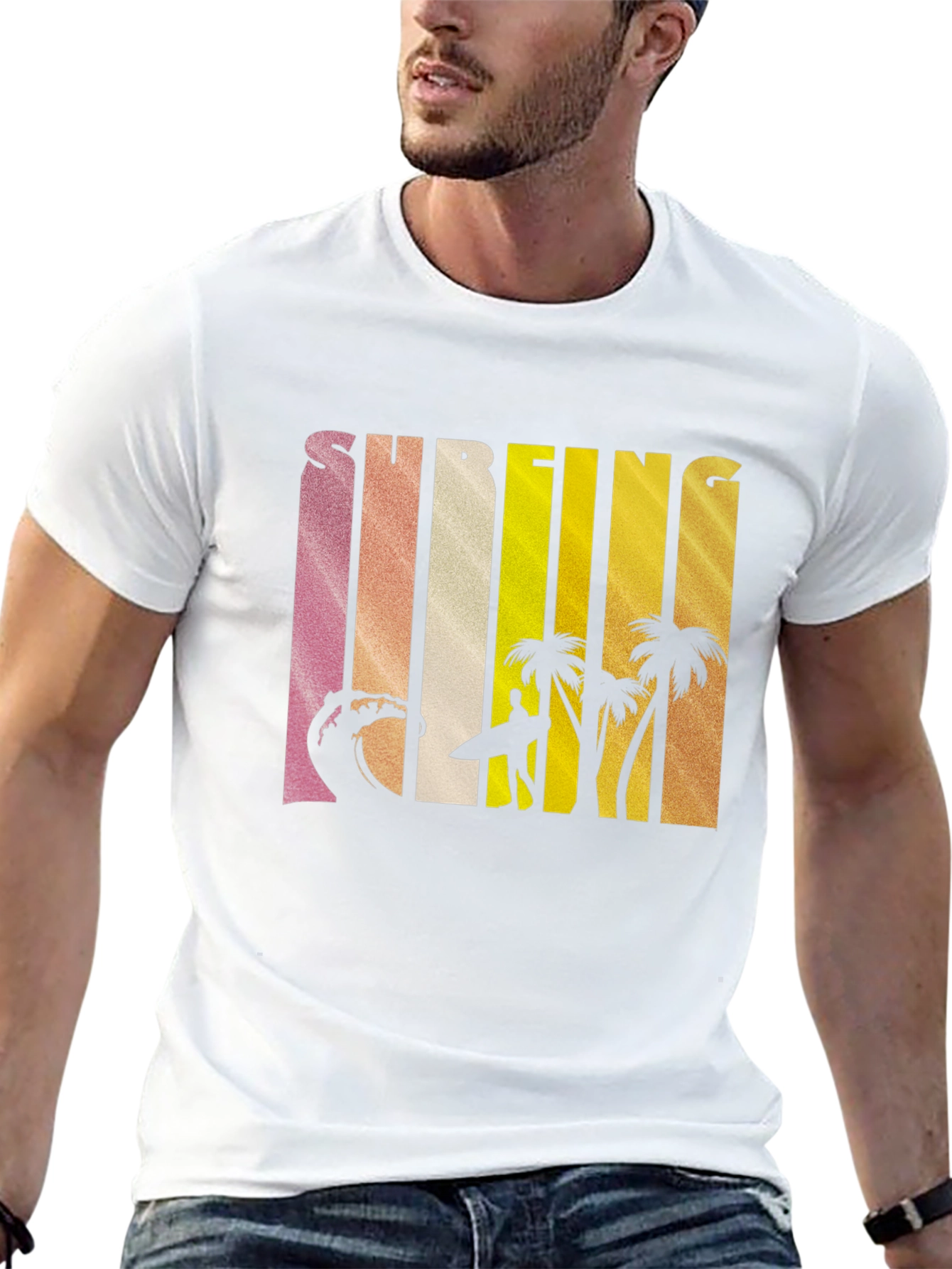 Surfing Graphic Tee - Island Vibes