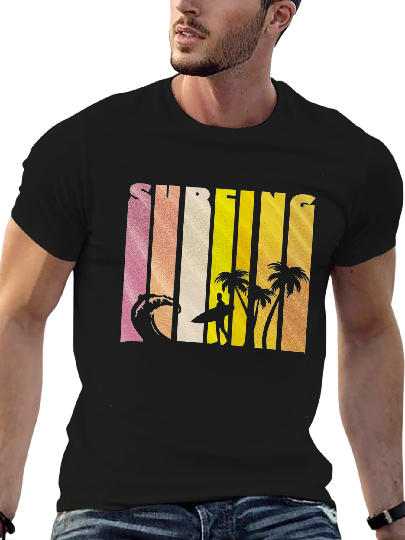 Surfing Graphic Tee - Island Vibes