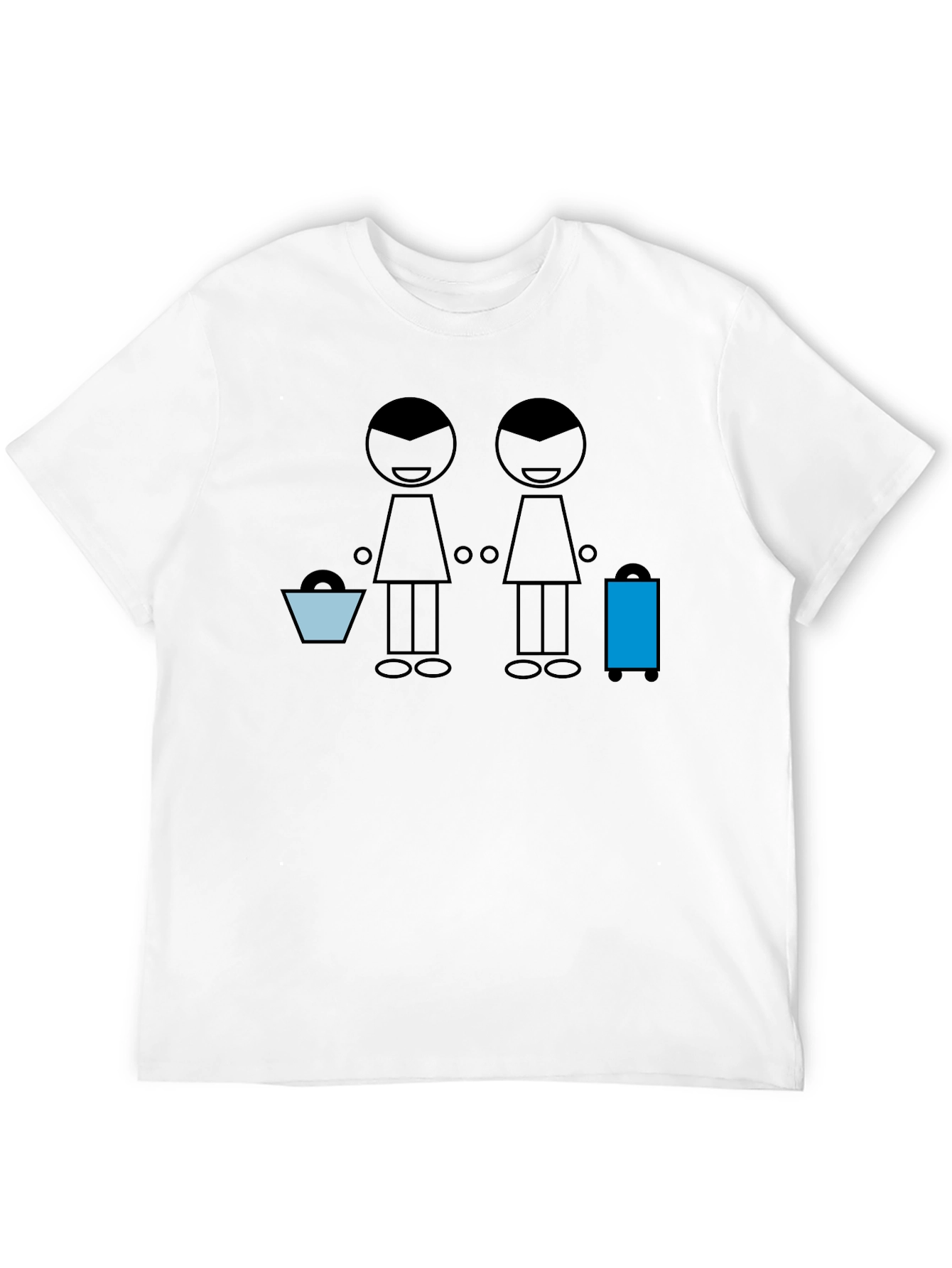 Stick Figure Travelers Graphic Tee