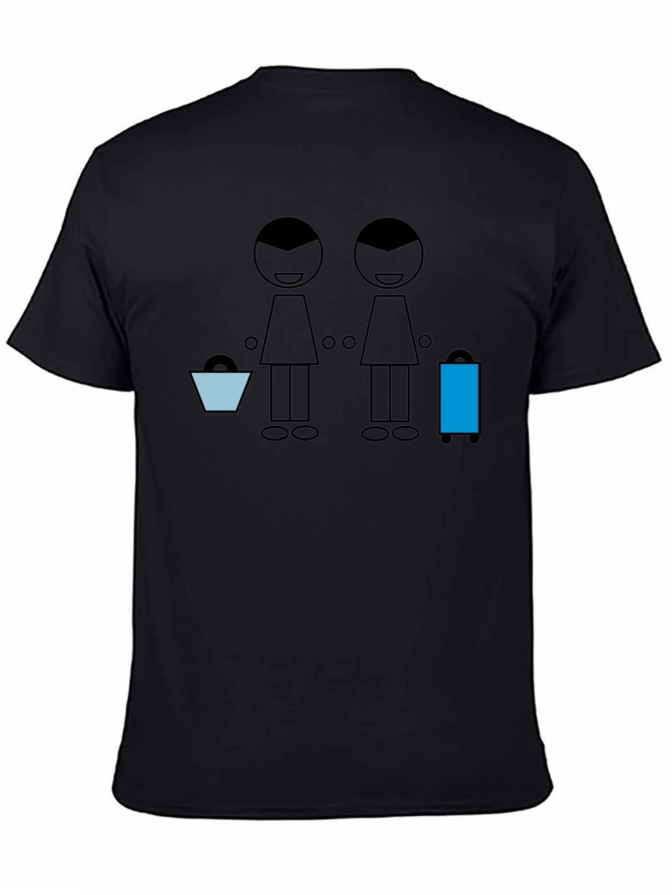 Stick Figure Travelers Graphic Tee