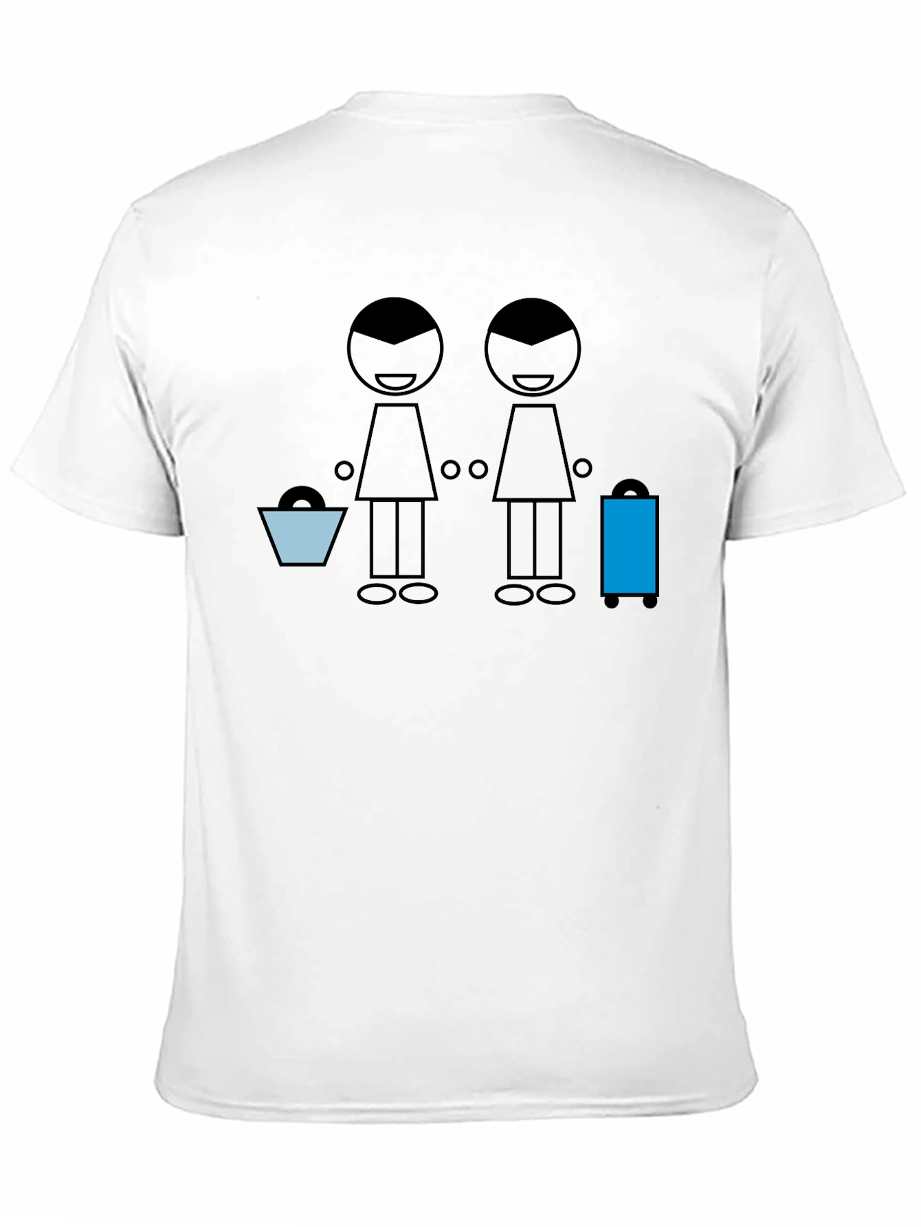 Stick Figure Travelers Graphic Tee