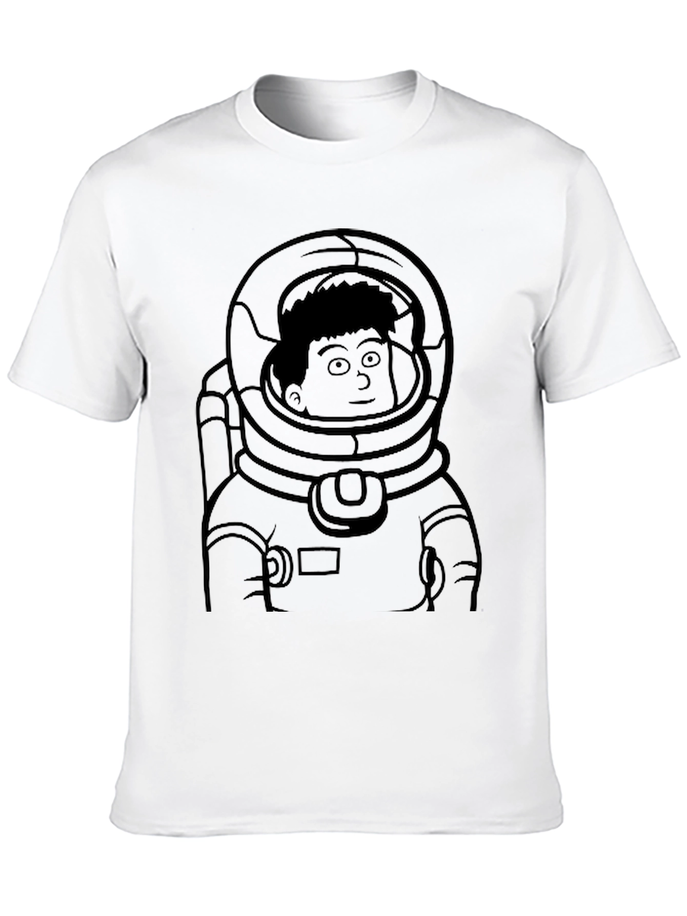 Astronaut Graphic Black T-Shirt Space Suit Design