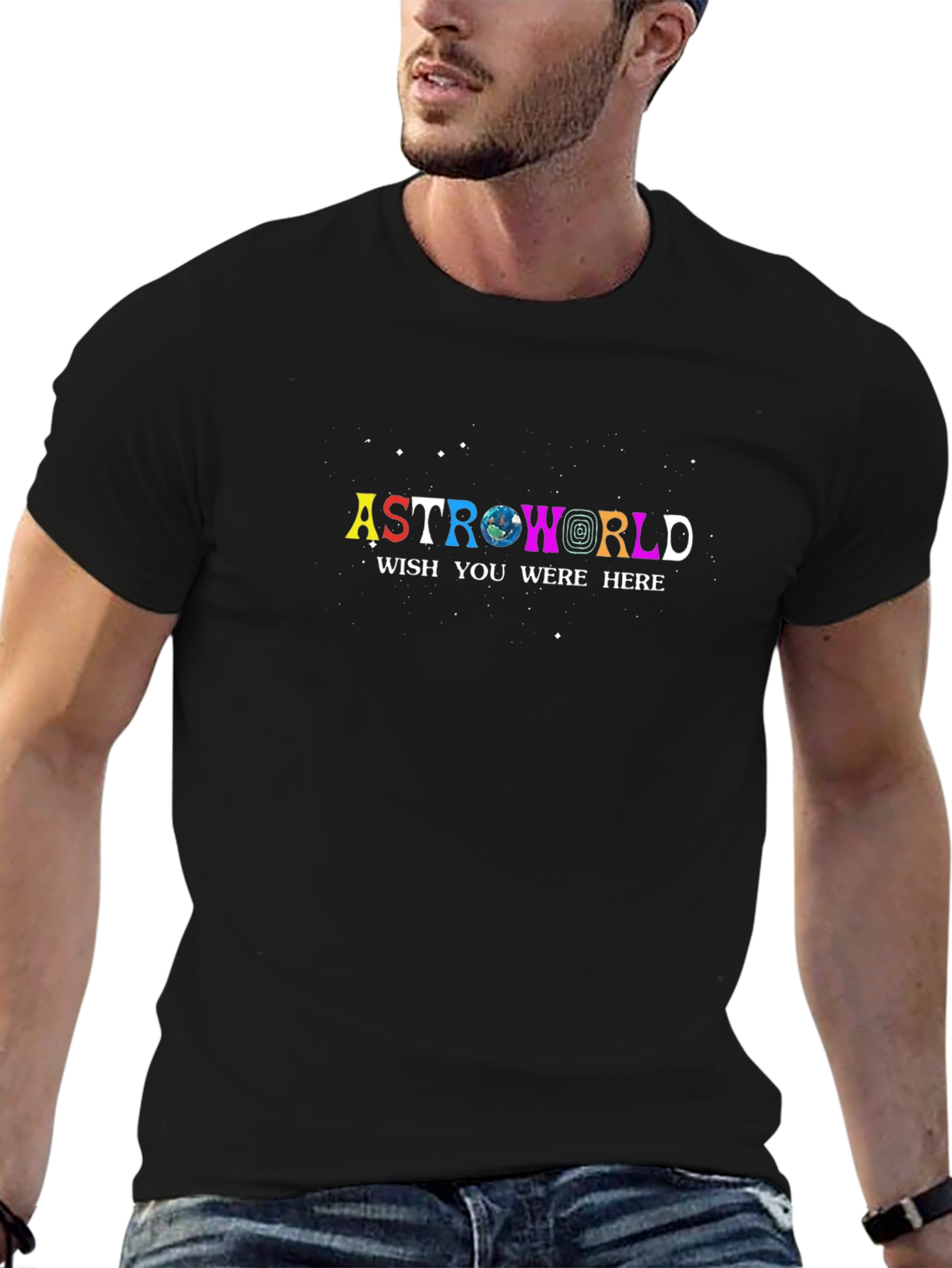 Astroworld Wish You Were Here Black T-Shirt