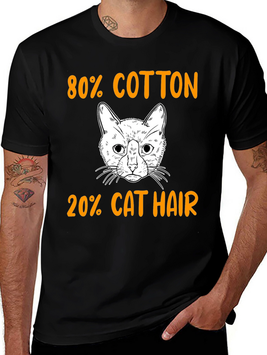 80% Cotton 20% Cat Hair T-Shirt