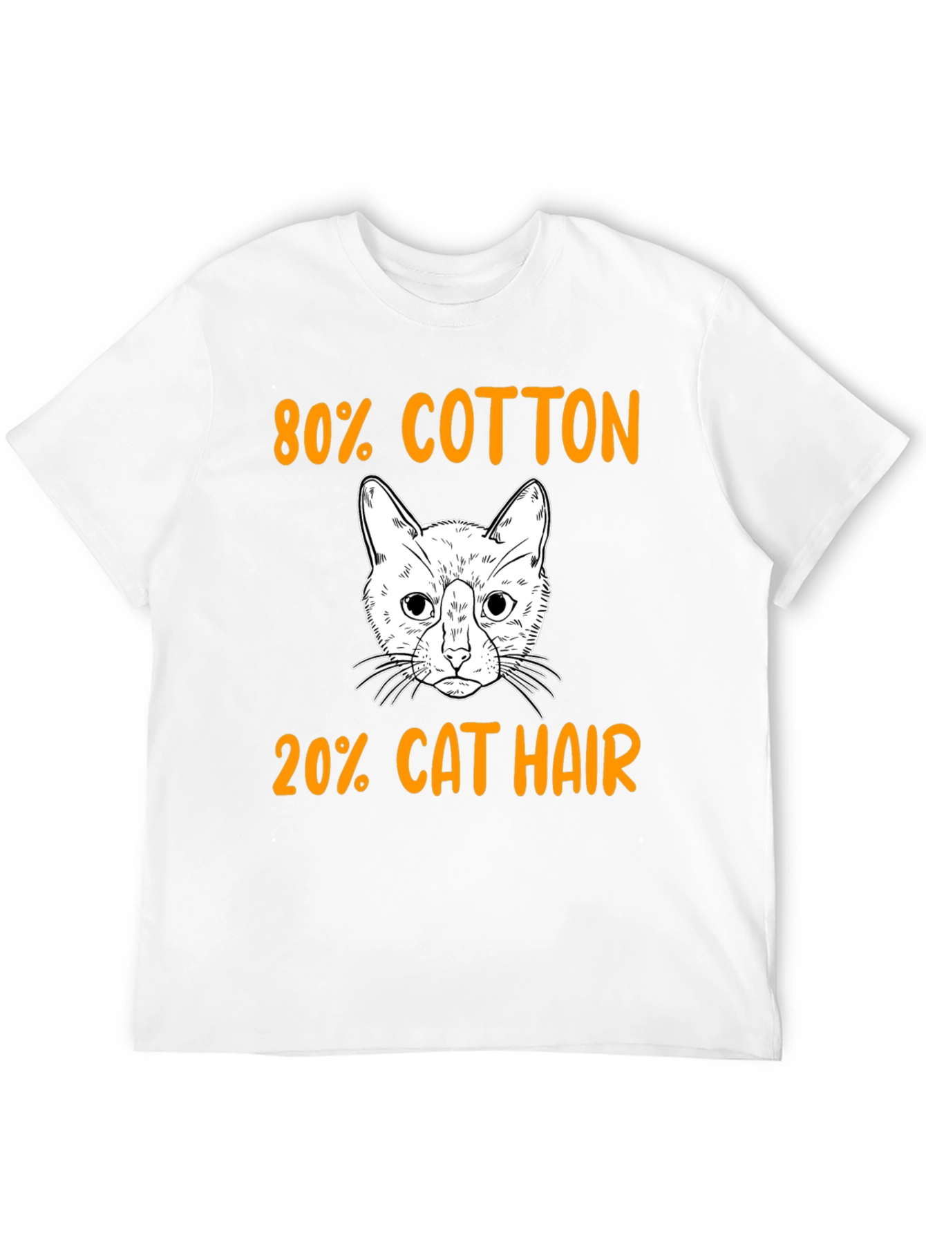 80% Cotton 20% Cat Hair T-Shirt