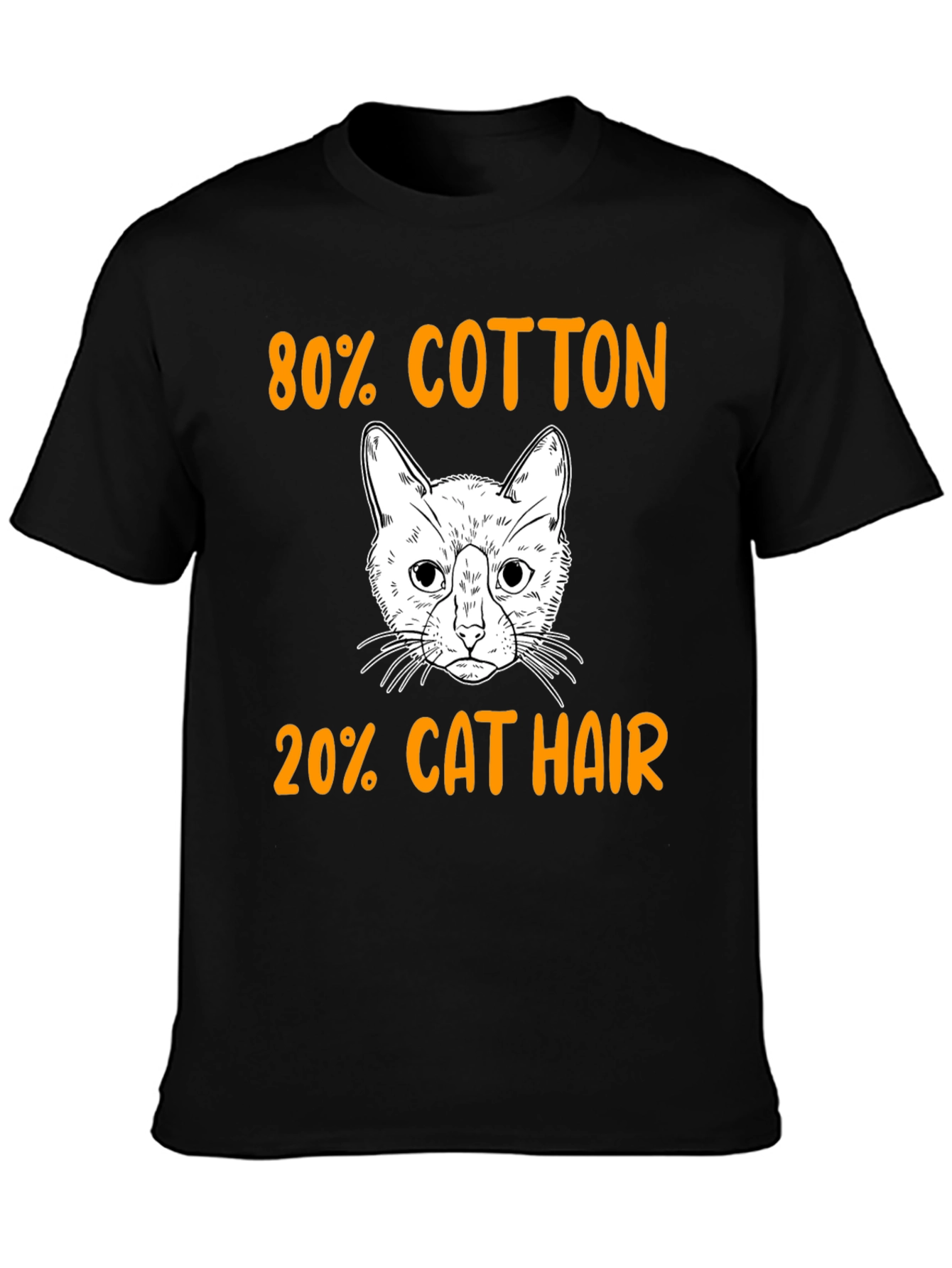 80% Cotton 20% Cat Hair T-Shirt