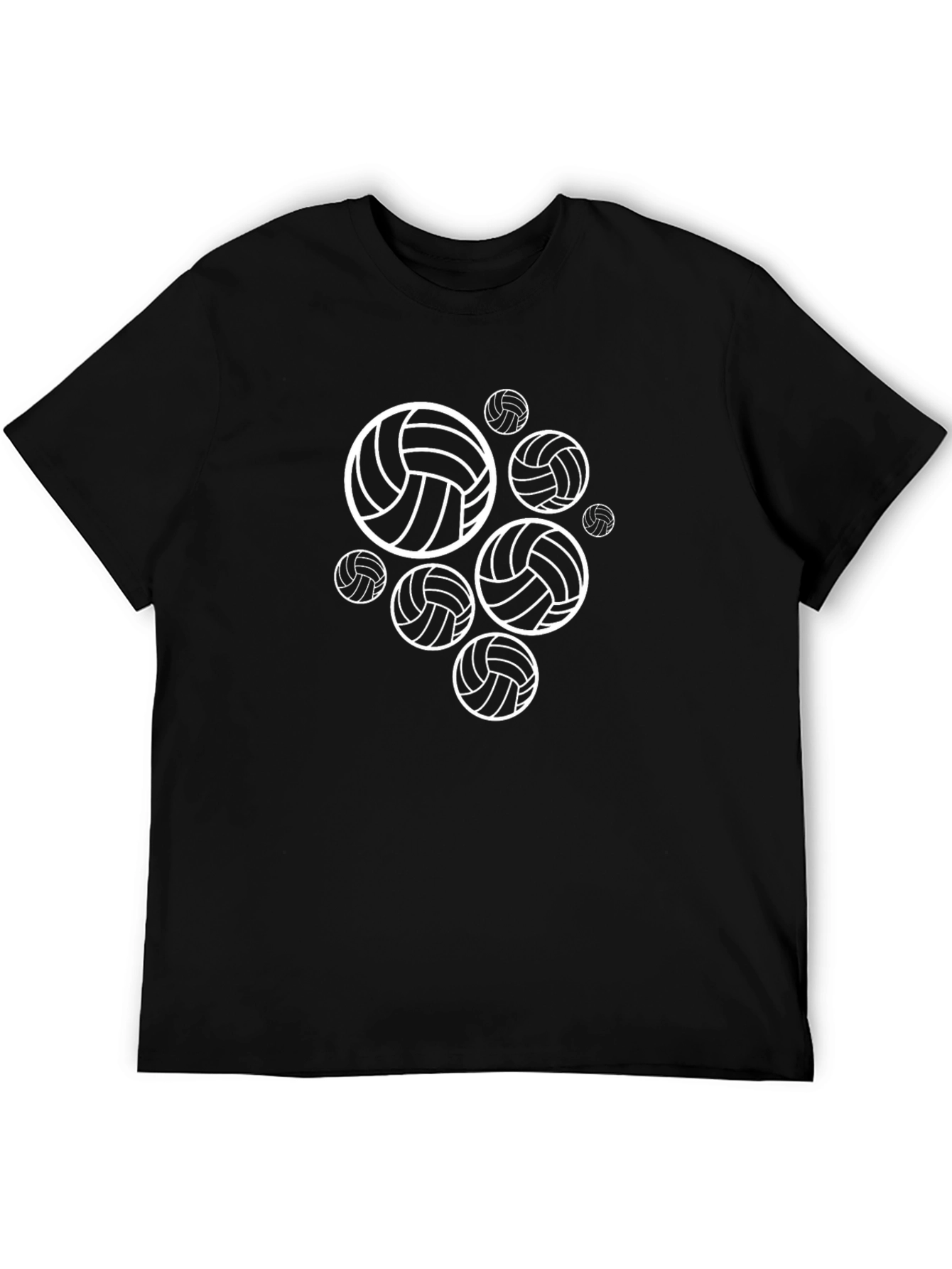 Volleyball Graphic Tee - Black
