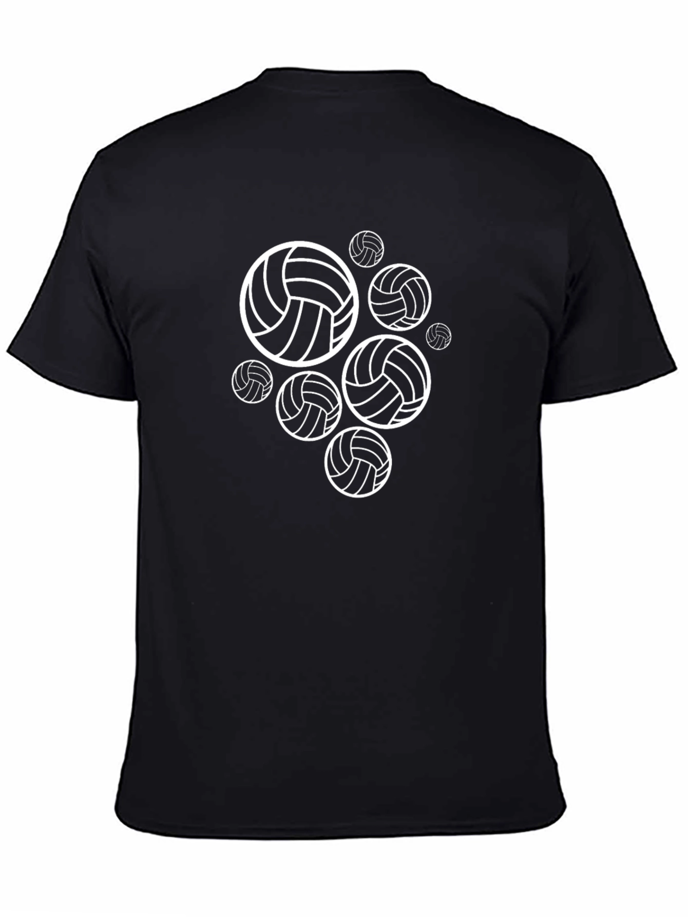 Volleyball Graphic Tee - Black