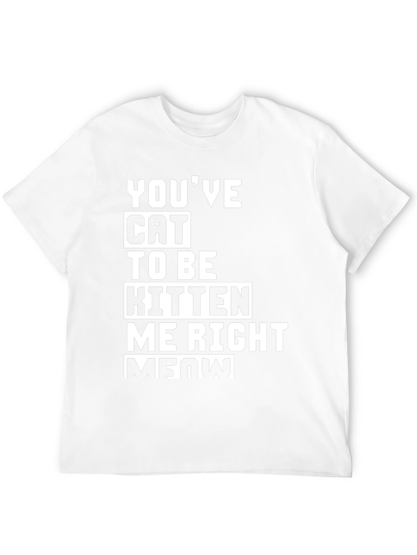 Youve Cat To Be Kitten Me Right Meow T-Shirt