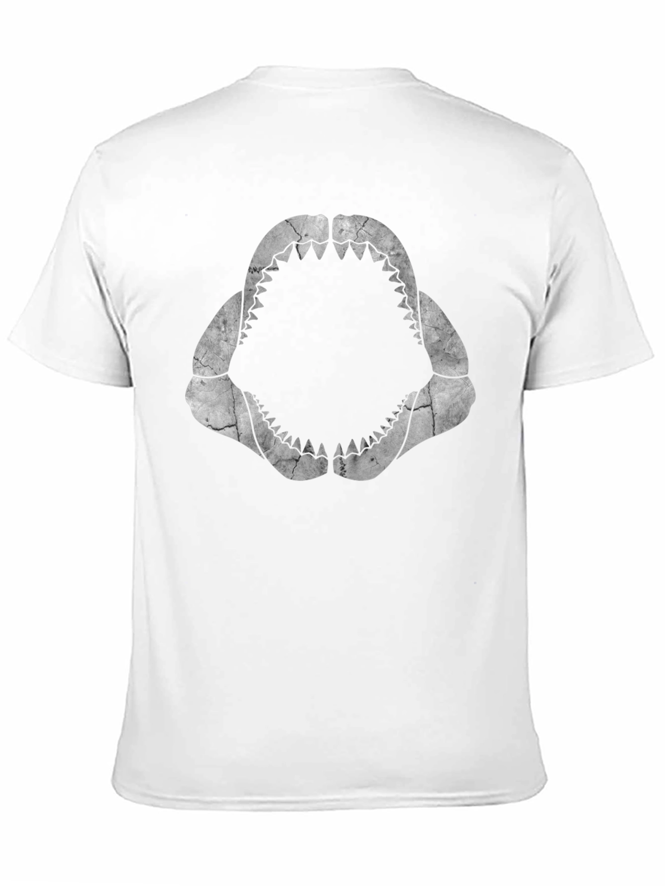 Shark Jaws Graphic Tee - Black Cotton T-Shirt