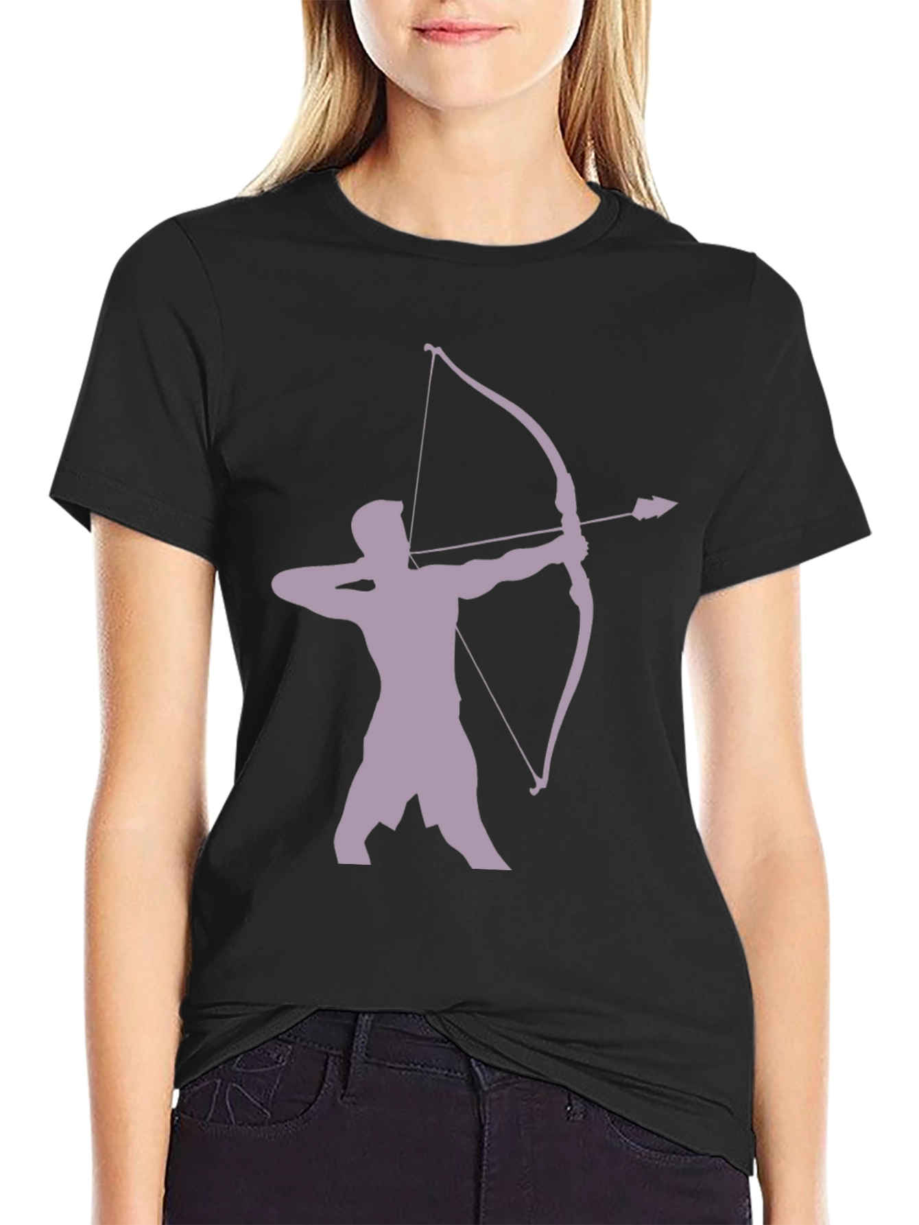 Archer Silhouette Graphic Tee - Black
