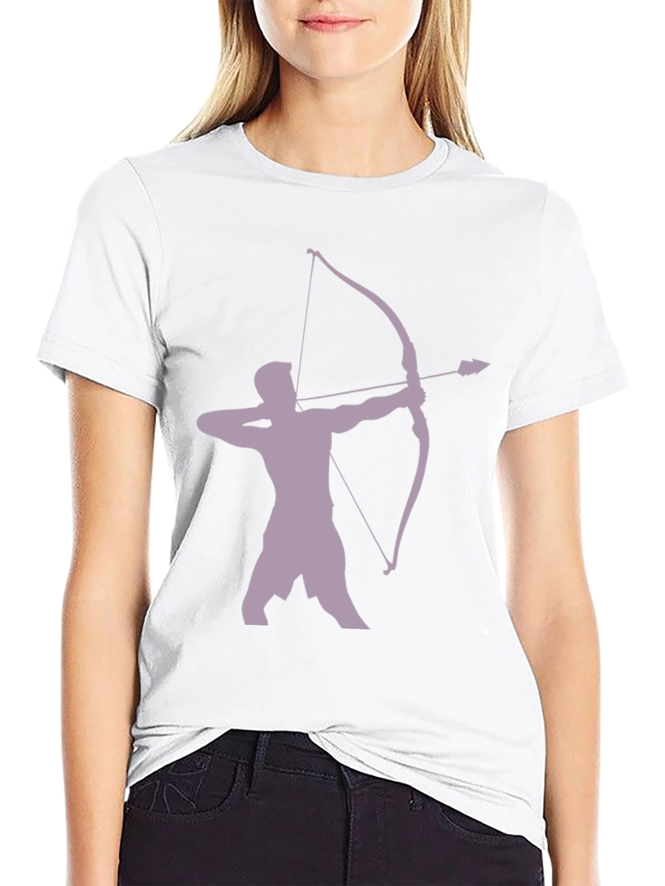 Archer Silhouette Graphic Tee - Black