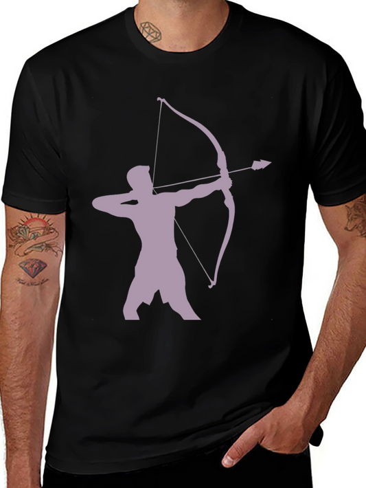 Archer Silhouette Graphic Tee - Black