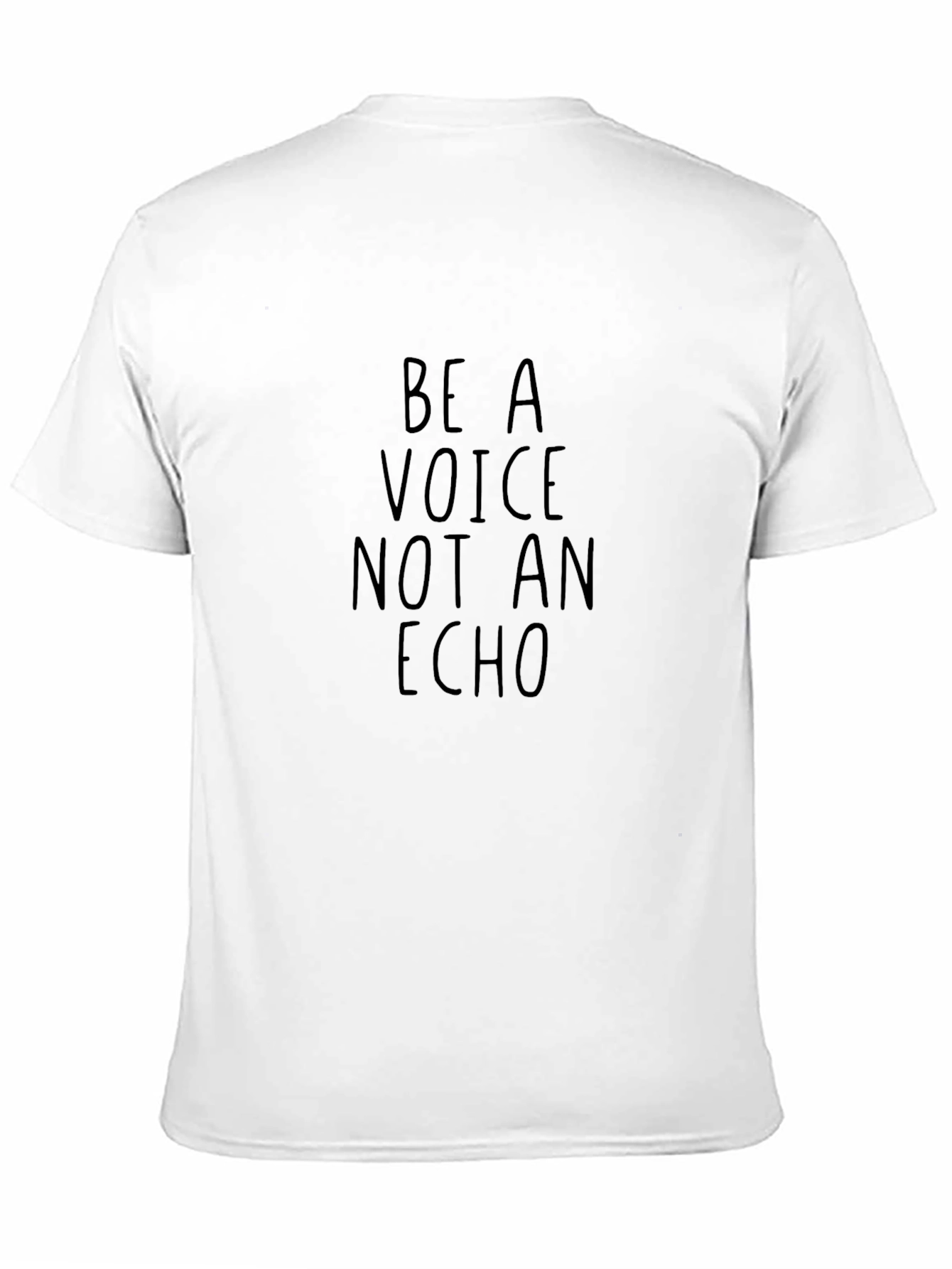 Be A Voice Tee - Motivational Black T-Shirt