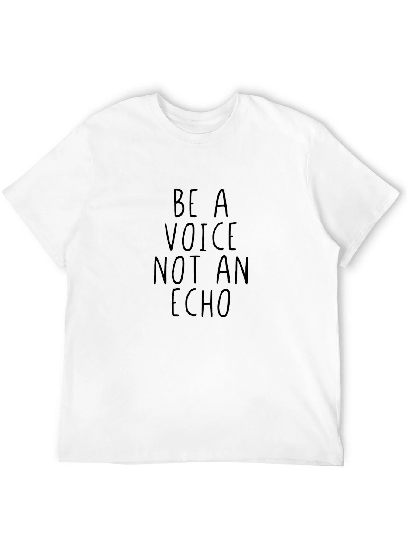 Be A Voice Tee - Motivational Black T-Shirt
