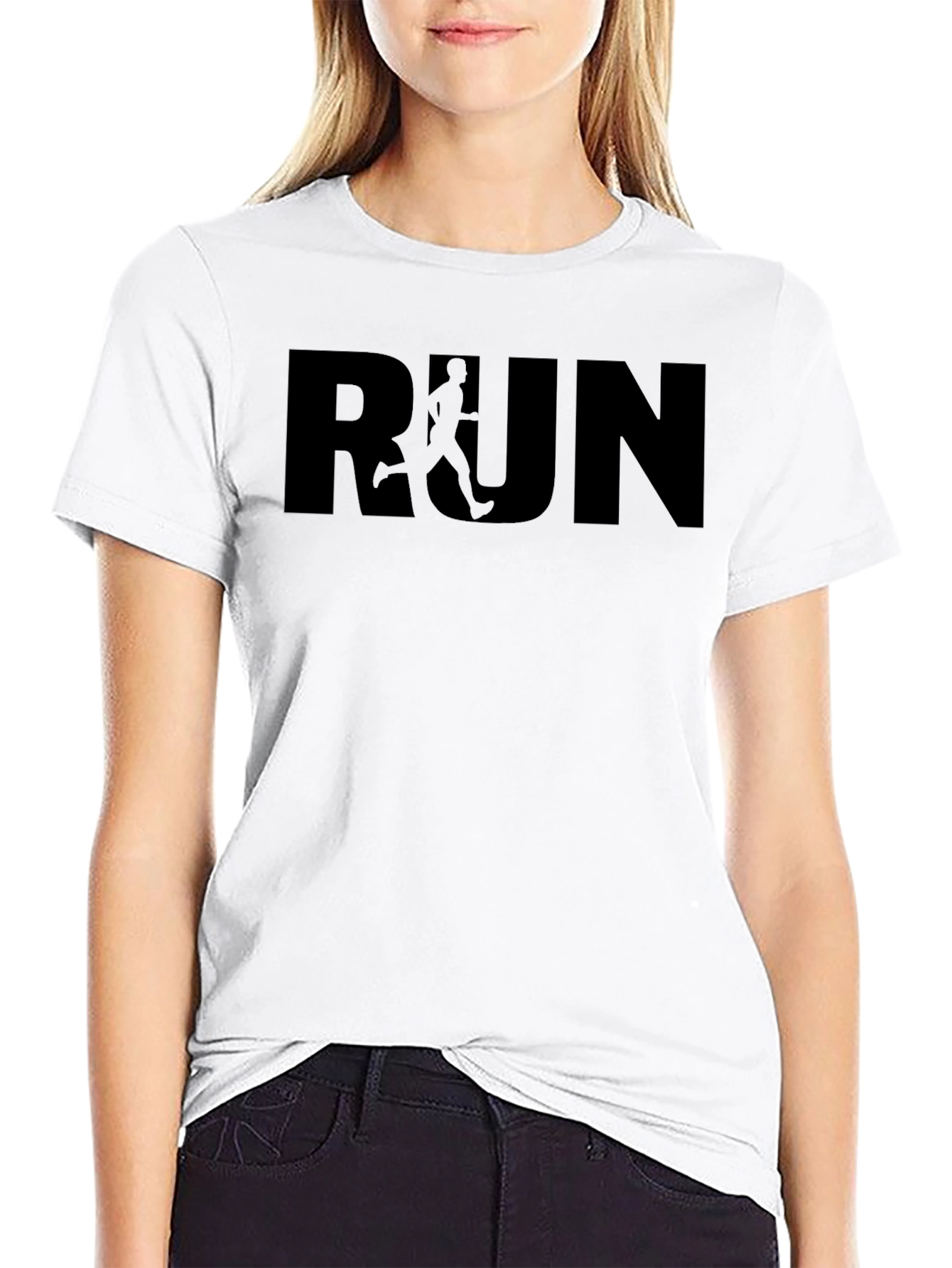 Run Graphic Tee - Fitness Motivation Shirt