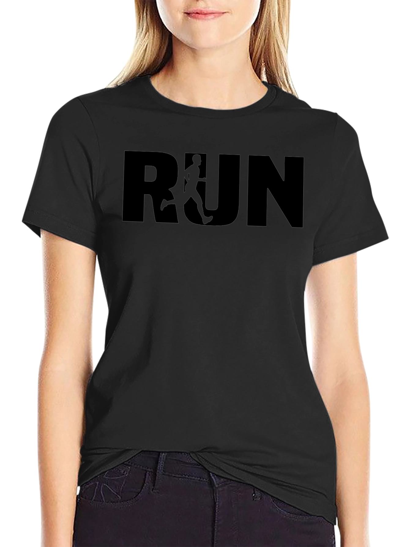 Run Graphic Tee - Fitness Motivation Shirt