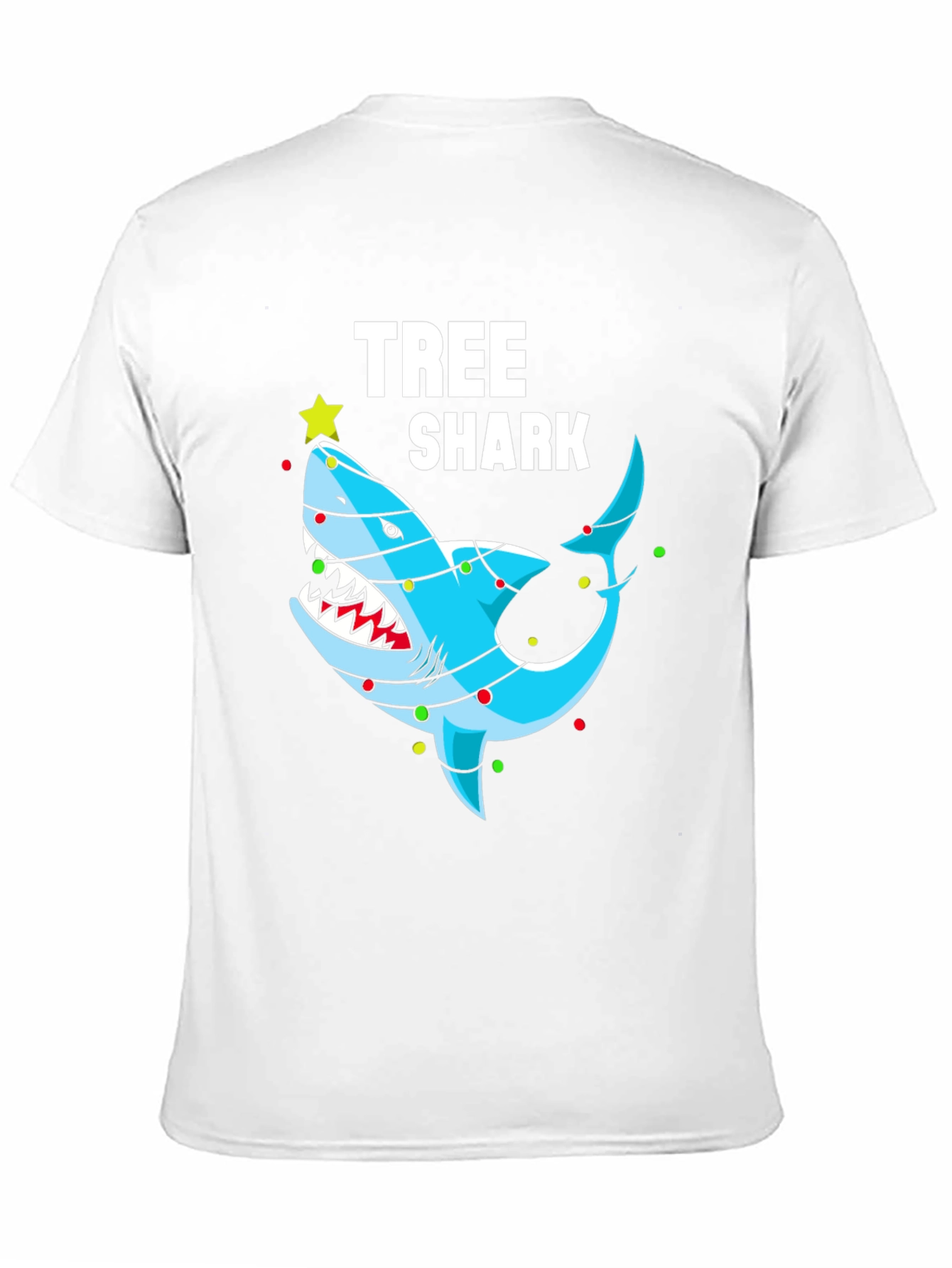Tree Shark Christmas Graphic T-Shirt