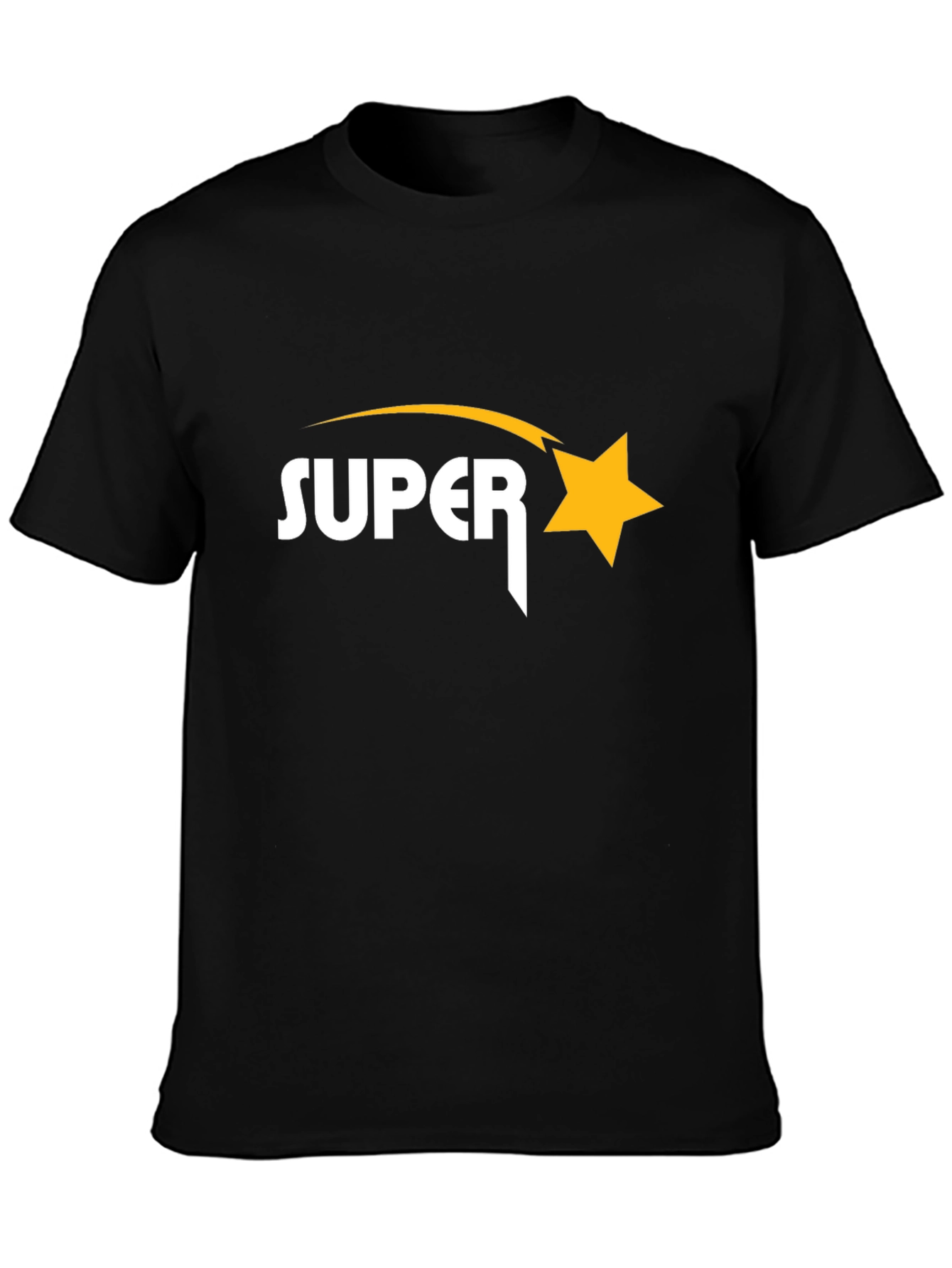 Super Star Black Graphic T-Shirt