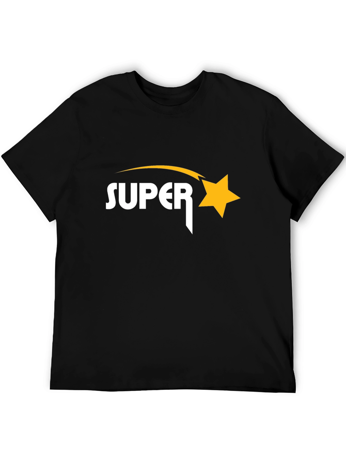 Super Star Black Graphic T-Shirt