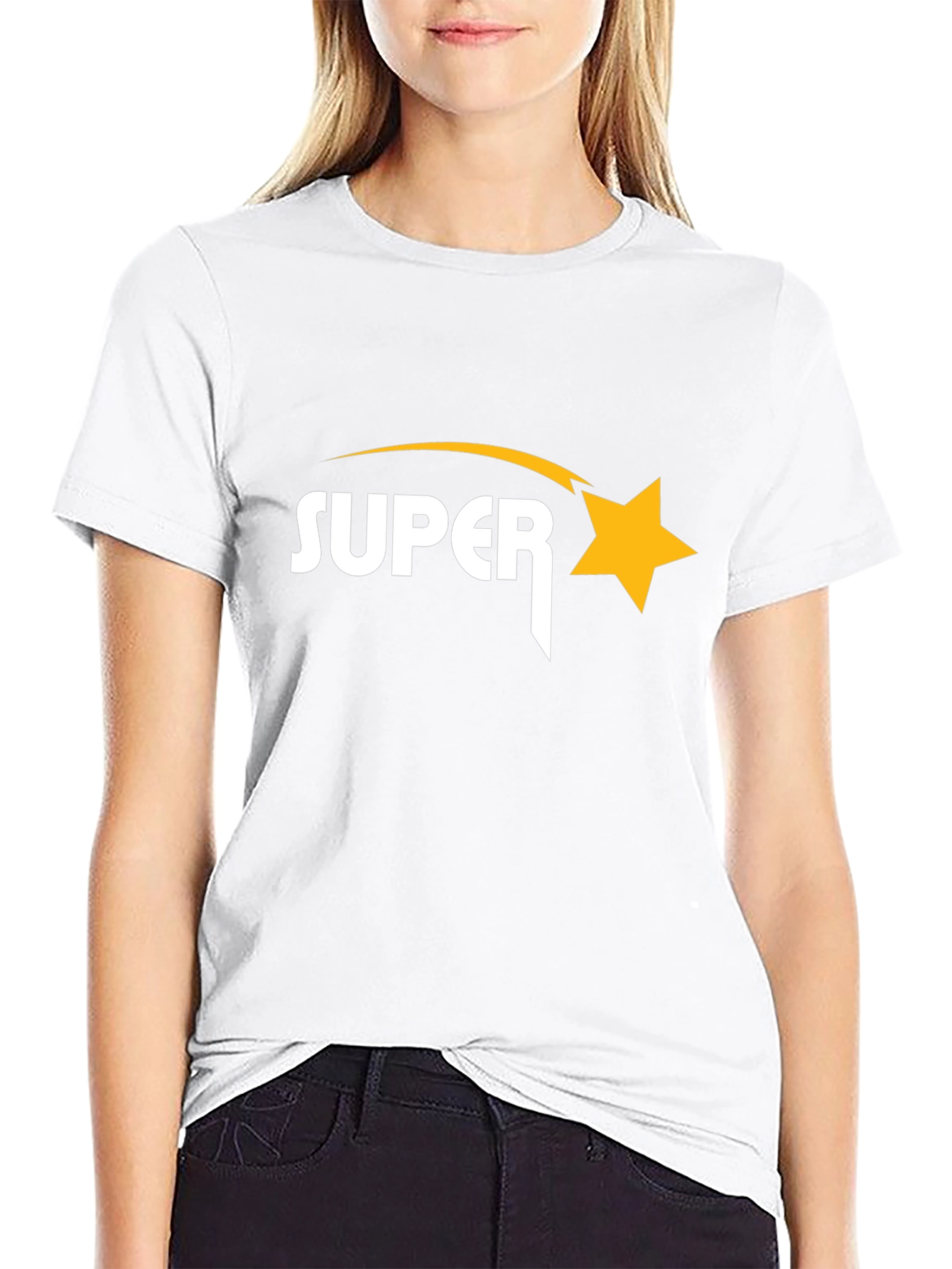 Super Star Black Graphic T-Shirt