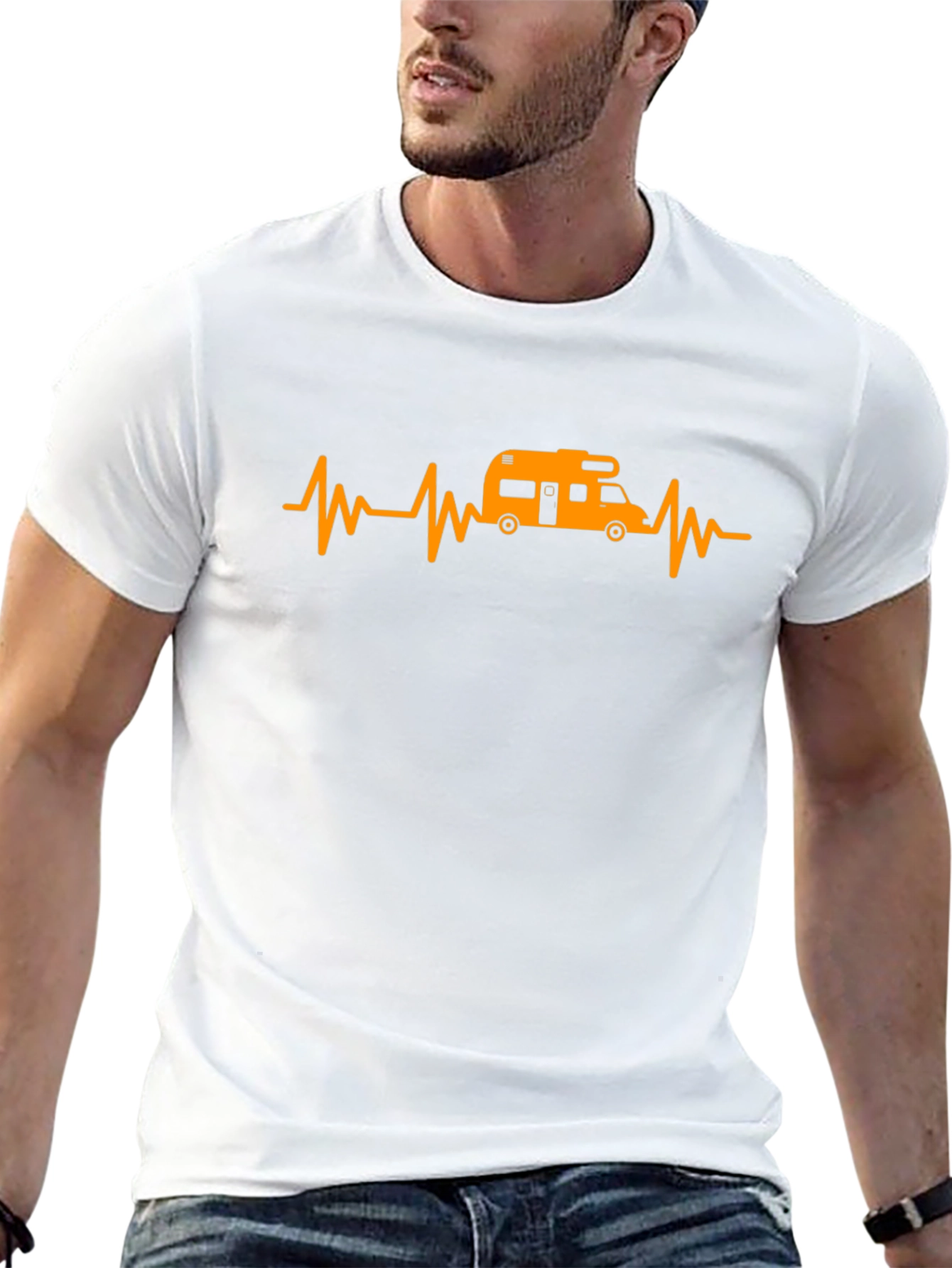 RV Heartbeat T-Shirt - Black