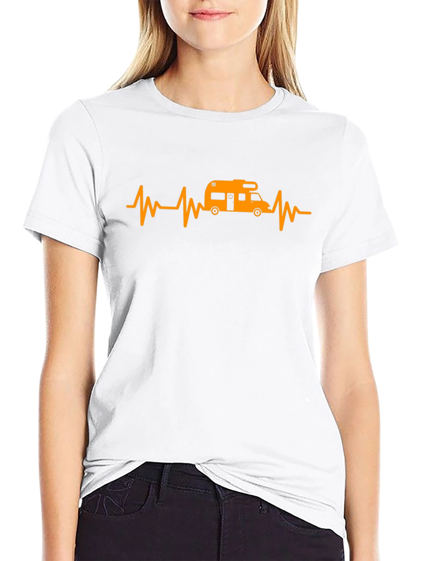 RV Heartbeat T-Shirt - Black