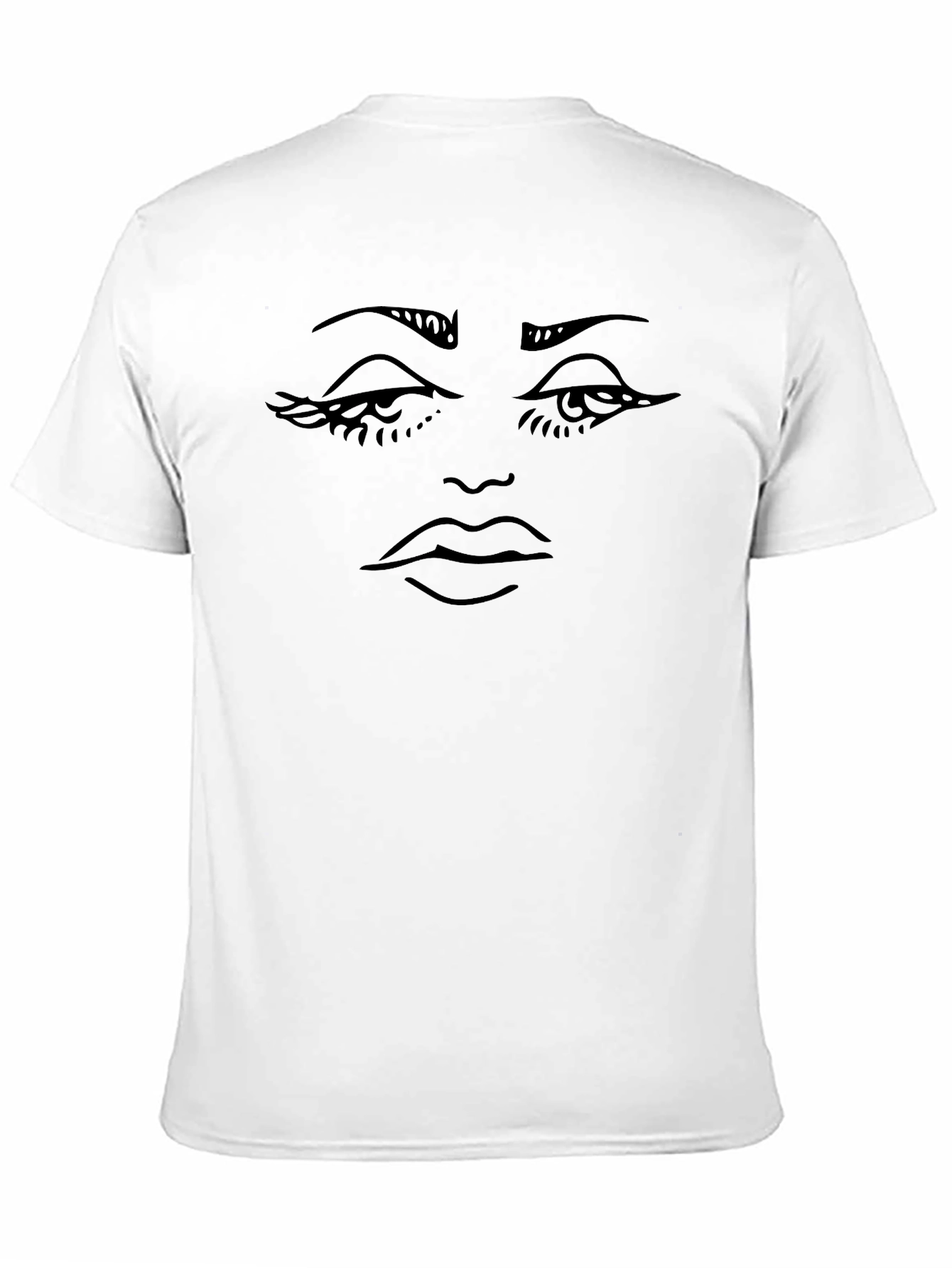 Abstract Face Graphic T-Shirt