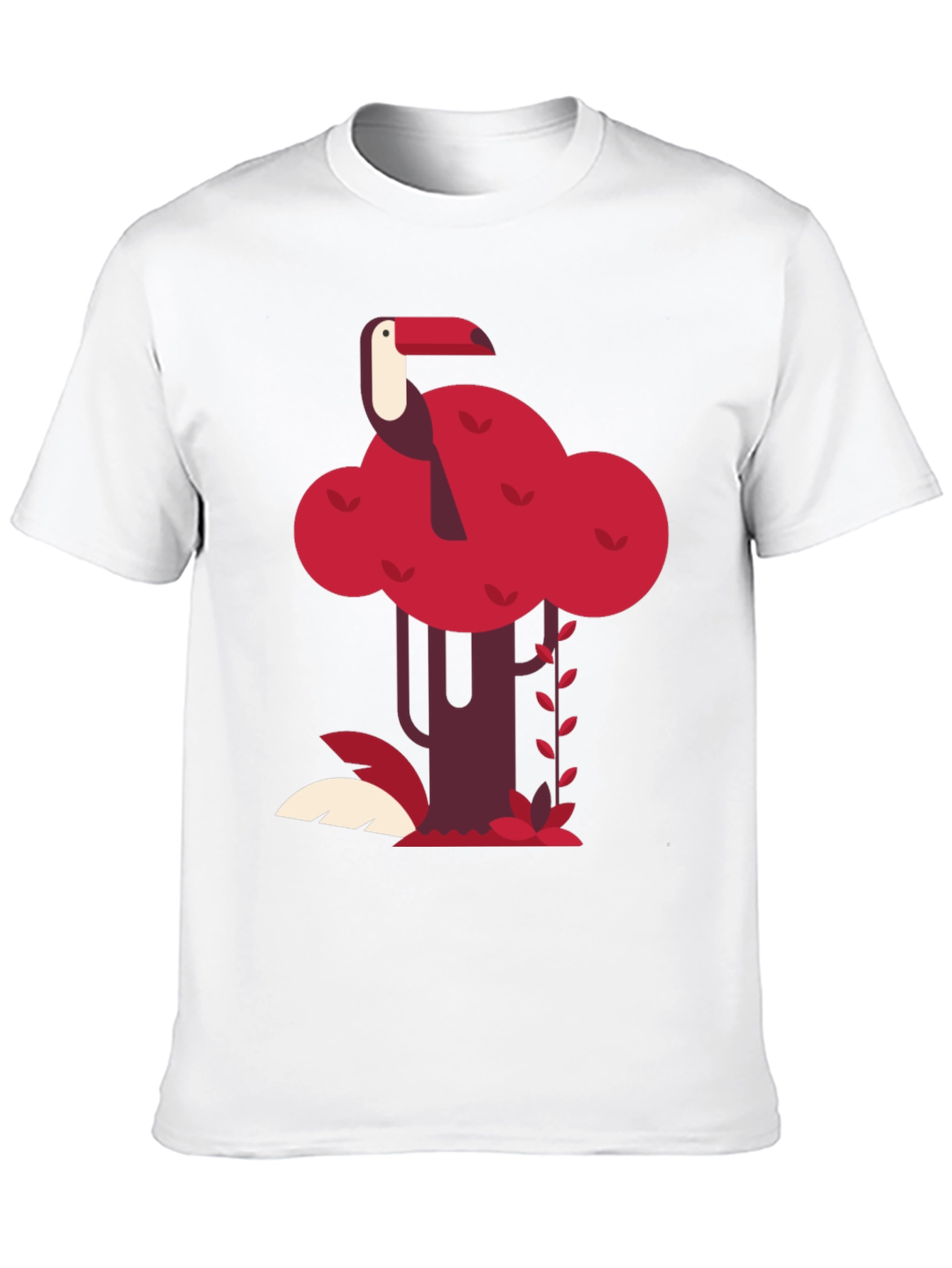 Tropical Toucan Graphic Tee - Black