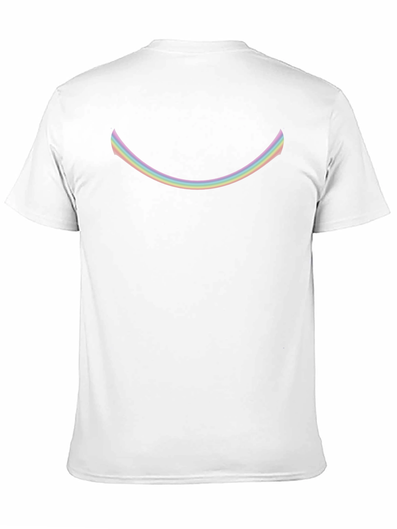 Rainbow Smile Graphic Black T-Shirt
