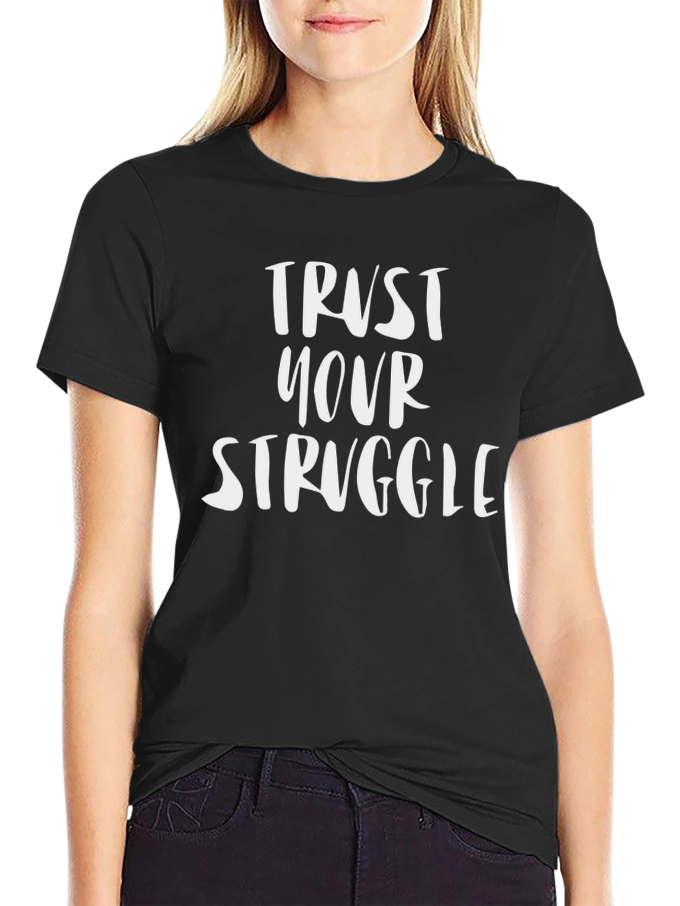 Trust Your Struggle Graphic Tee - Black