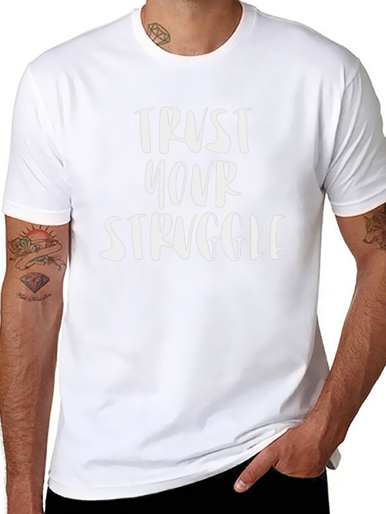 Trust Your Struggle Graphic Tee - Black