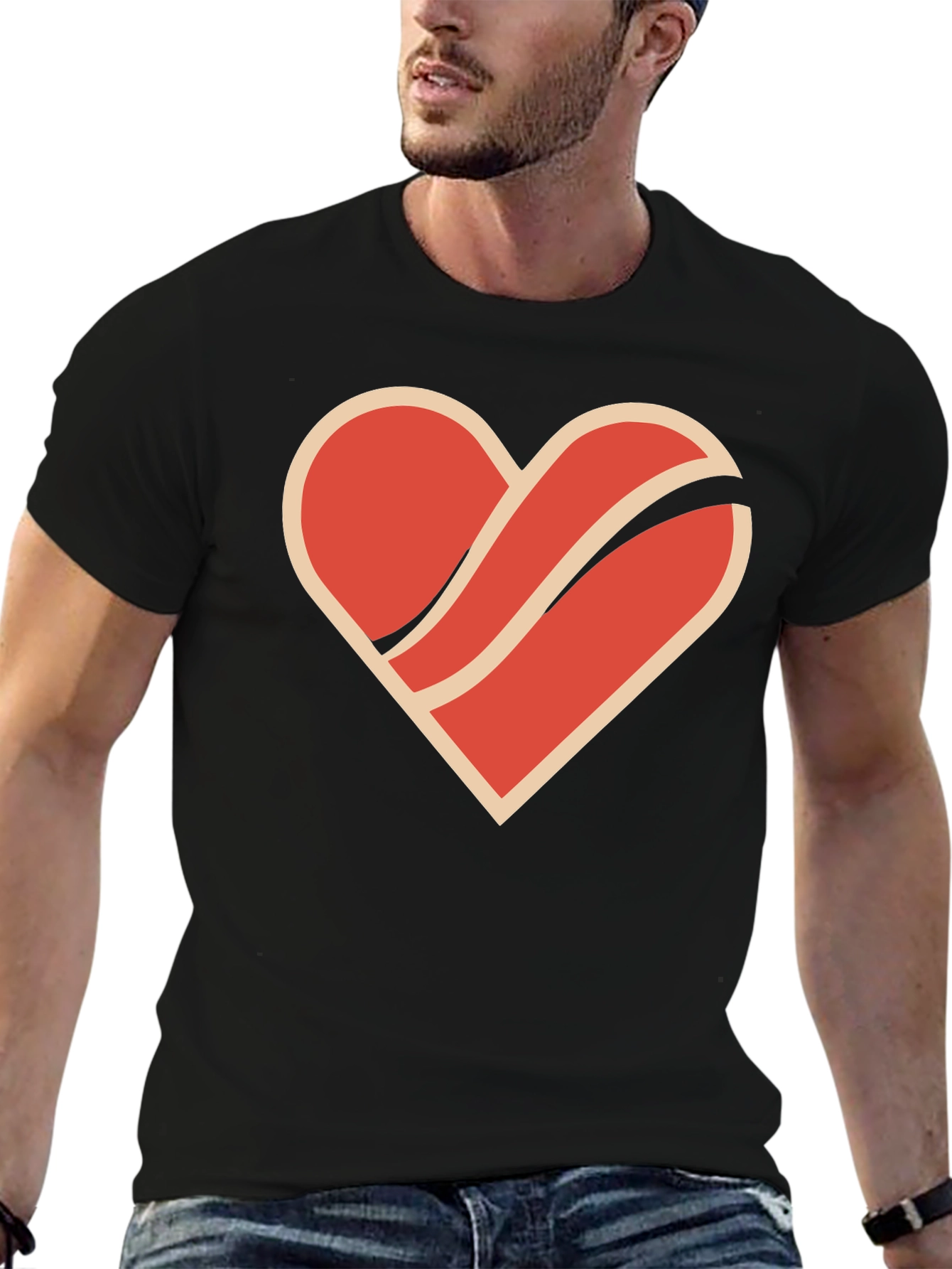 Retro Heart Graphic Tee - Stylish & Unique