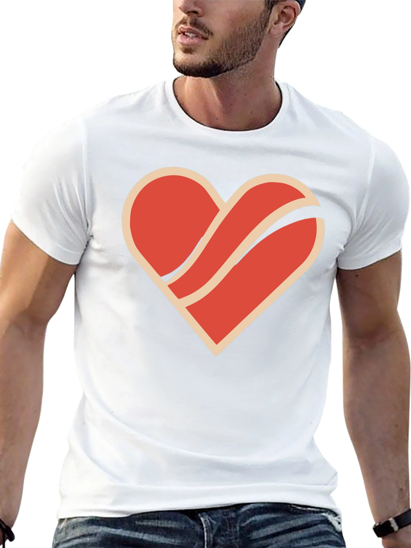 Retro Heart Graphic Tee - Stylish & Unique