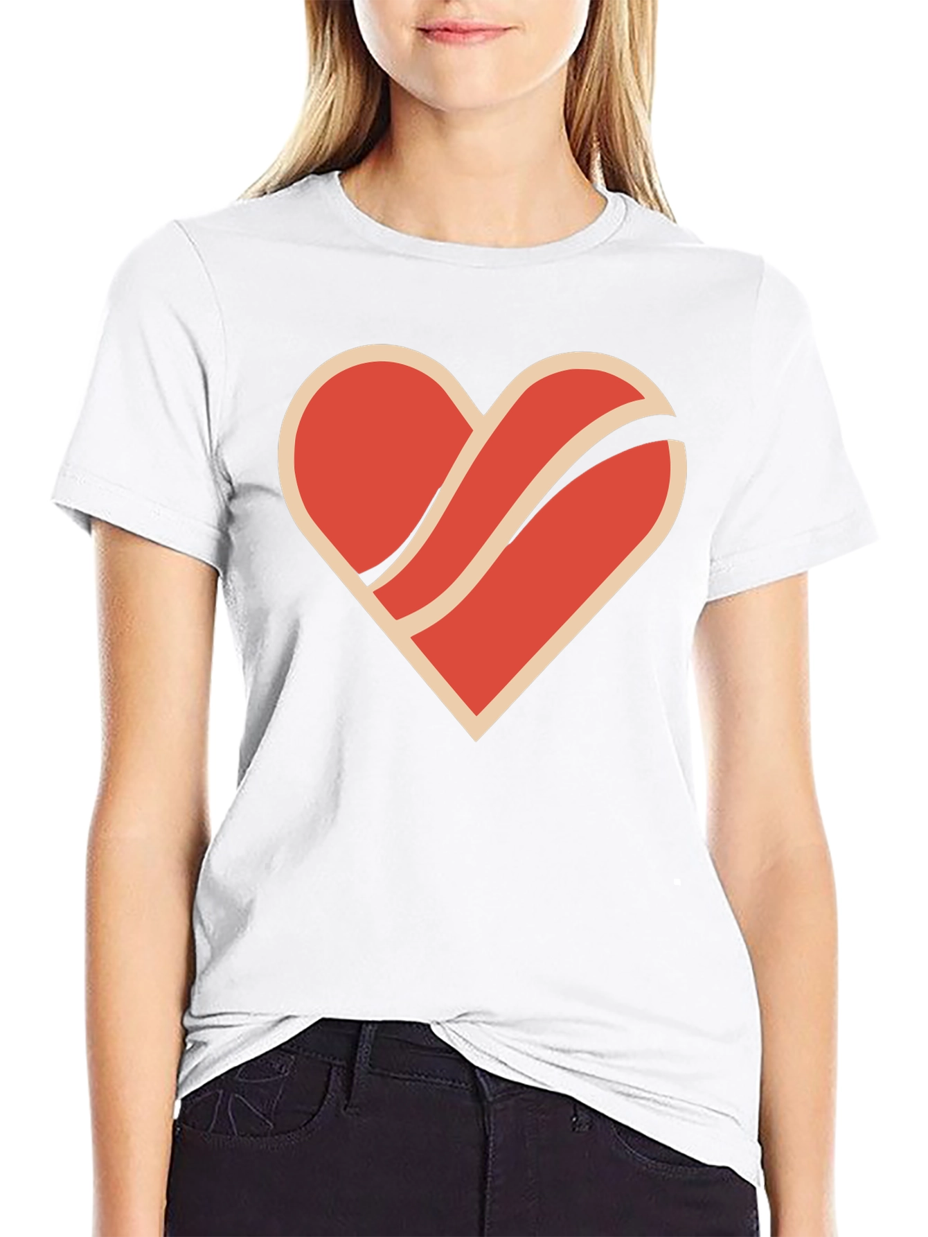 Retro Heart Graphic Tee - Stylish & Unique