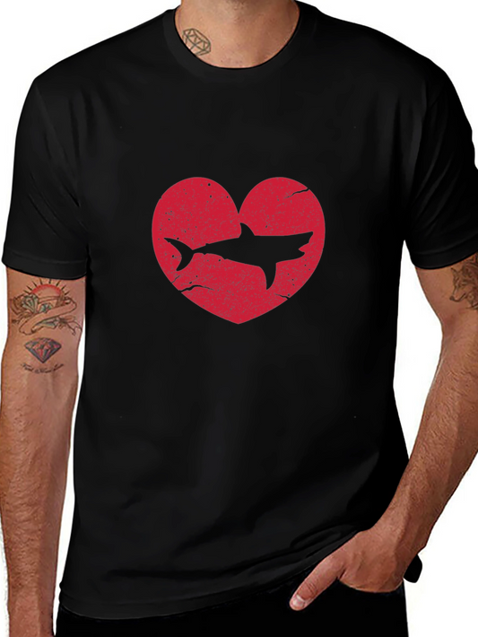 Shark Heart Graphic T-Shirt