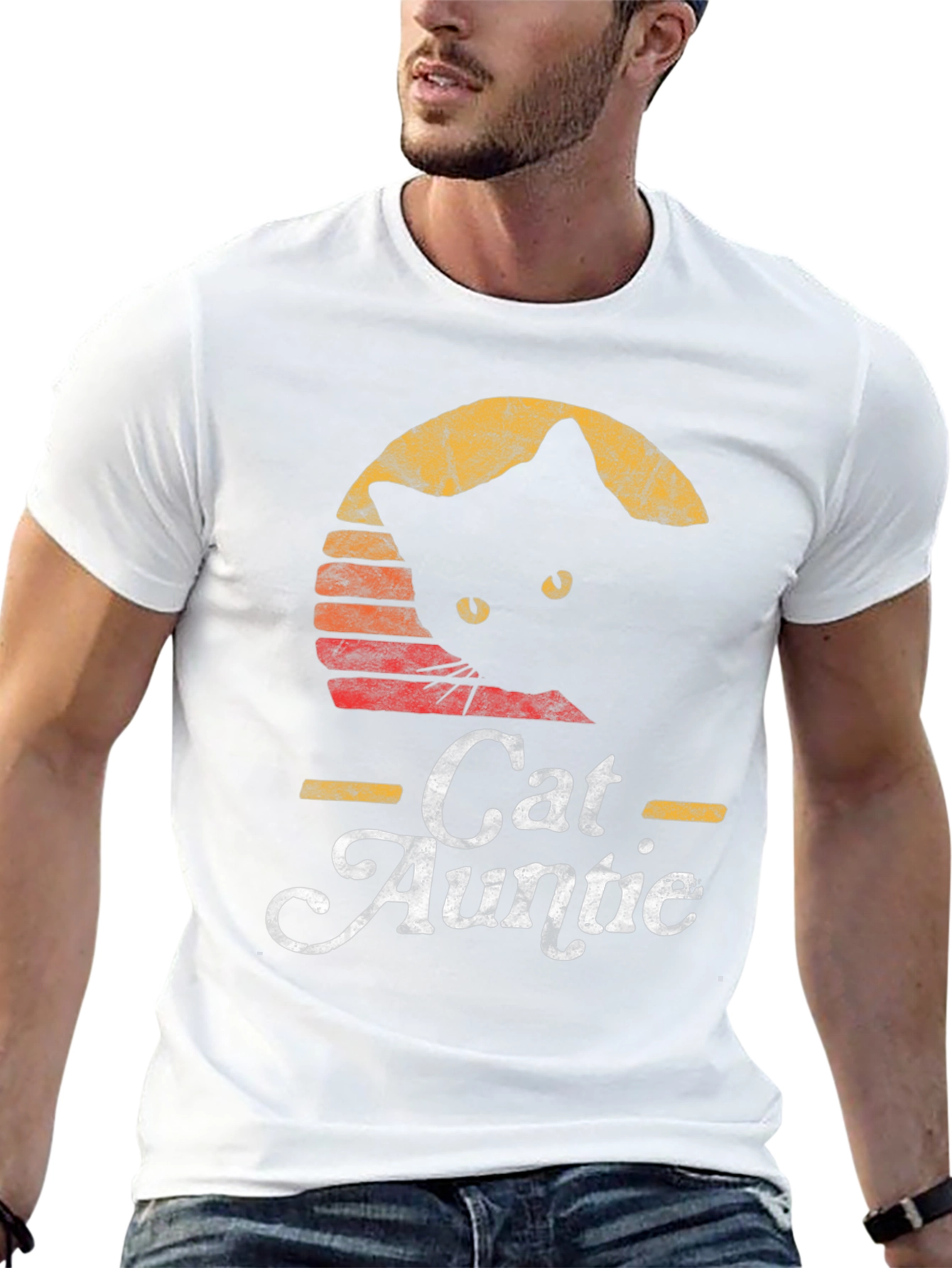 Retro Cat Auntie T-Shirt