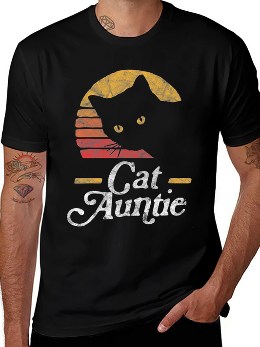 Retro Cat Auntie T-Shirt