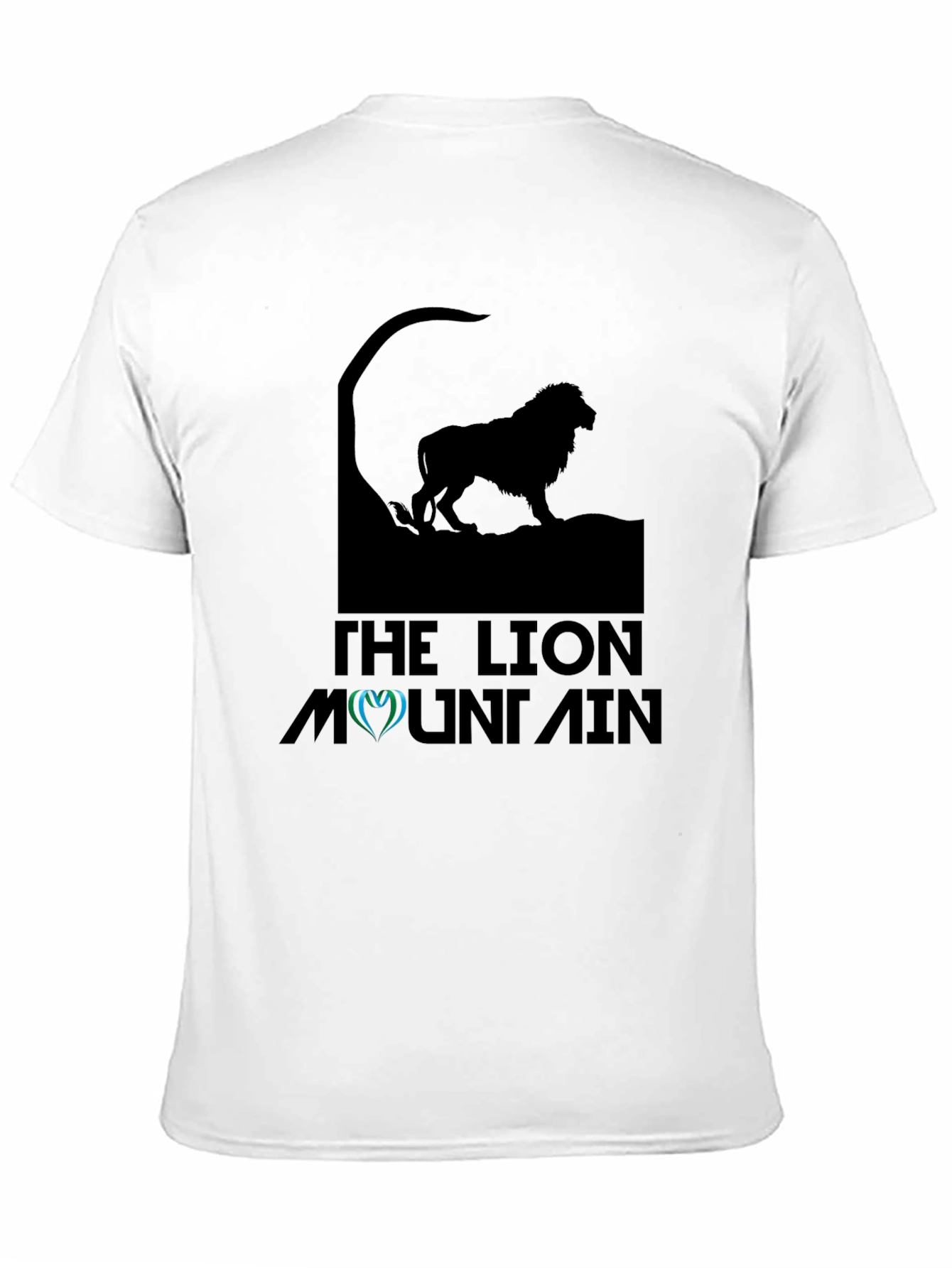 The Lion Mountain Black Graphic Tee