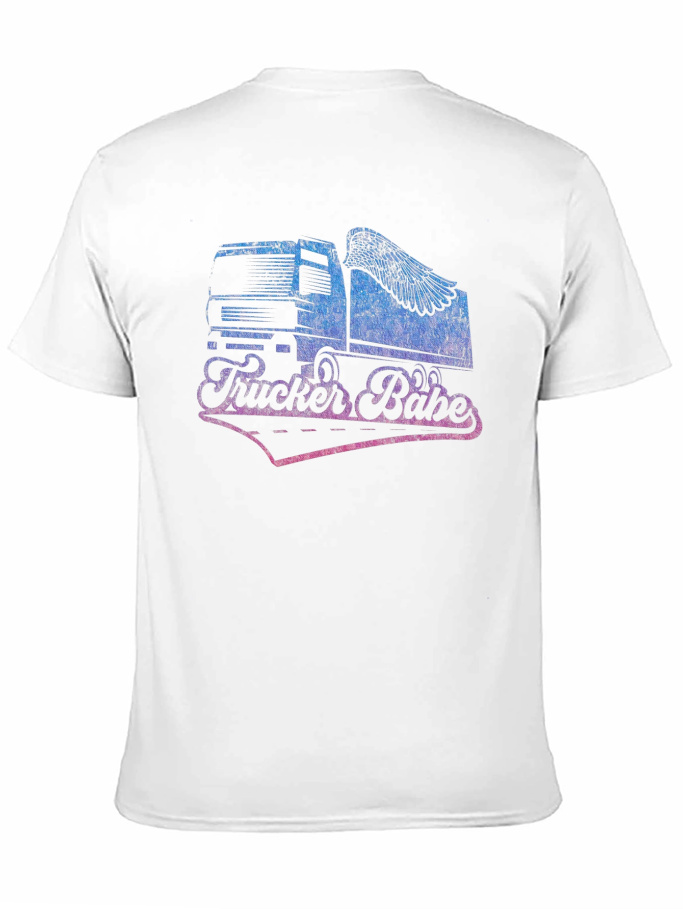 Trucker Babe Graphic Tee - Black