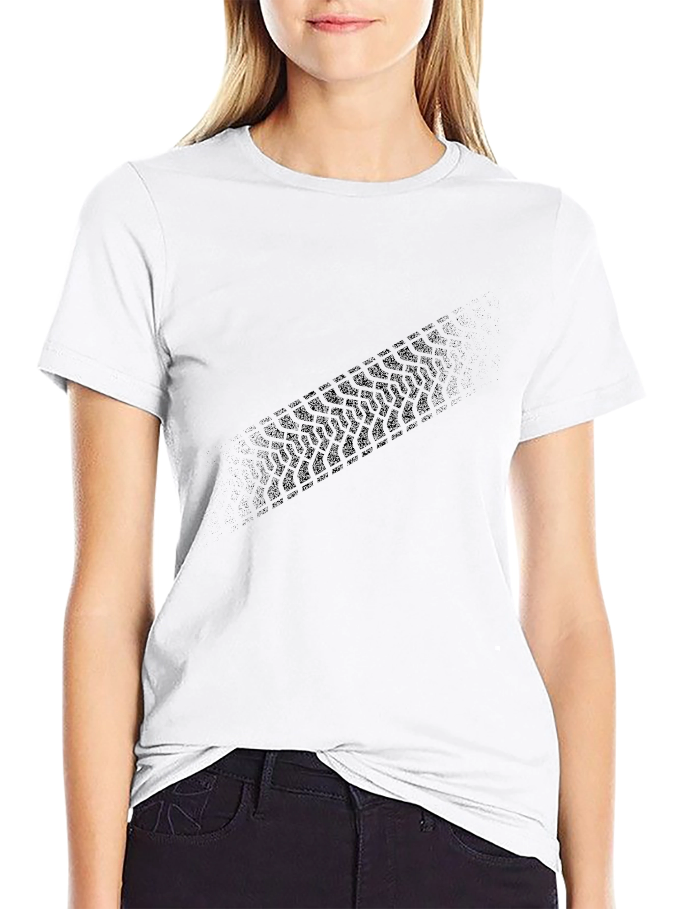 Black Tire Tread Graphic Tee