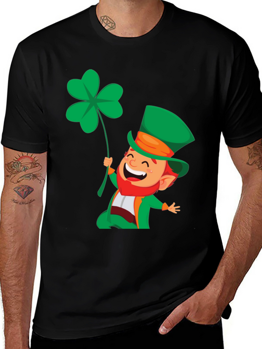 St. Patricks Day Leprechaun Clover T-Shirt