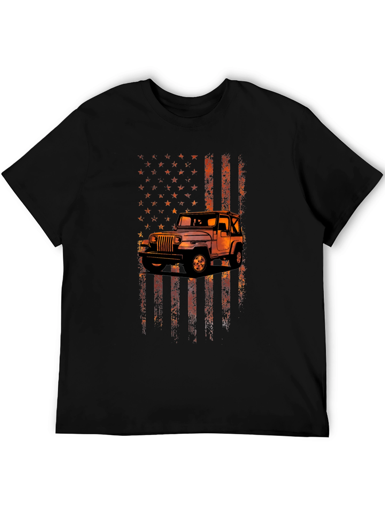 American Flag Jeep Graphic Tee