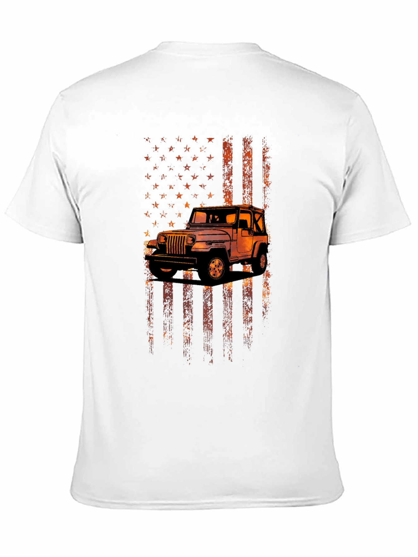 American Flag Jeep Graphic Tee