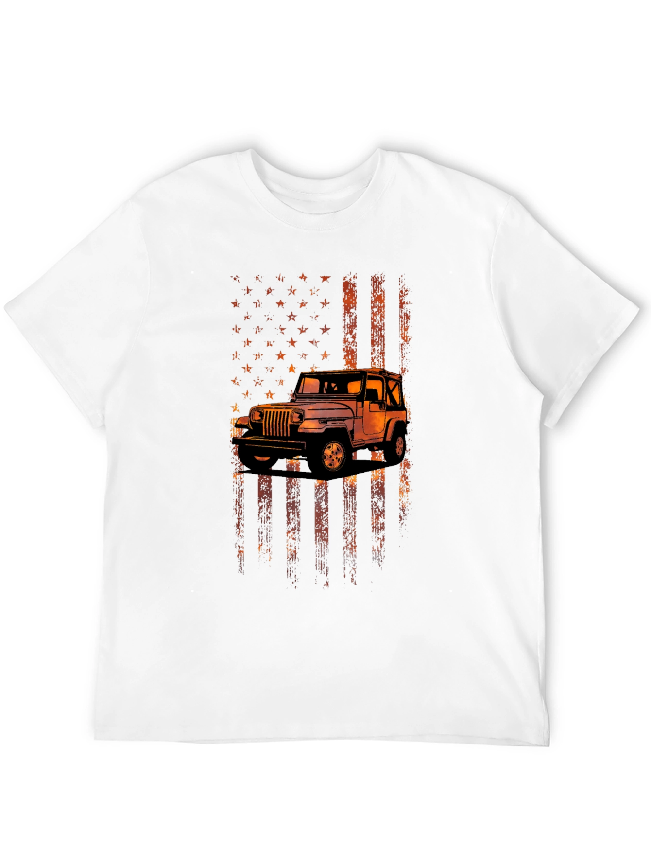 American Flag Jeep Graphic Tee