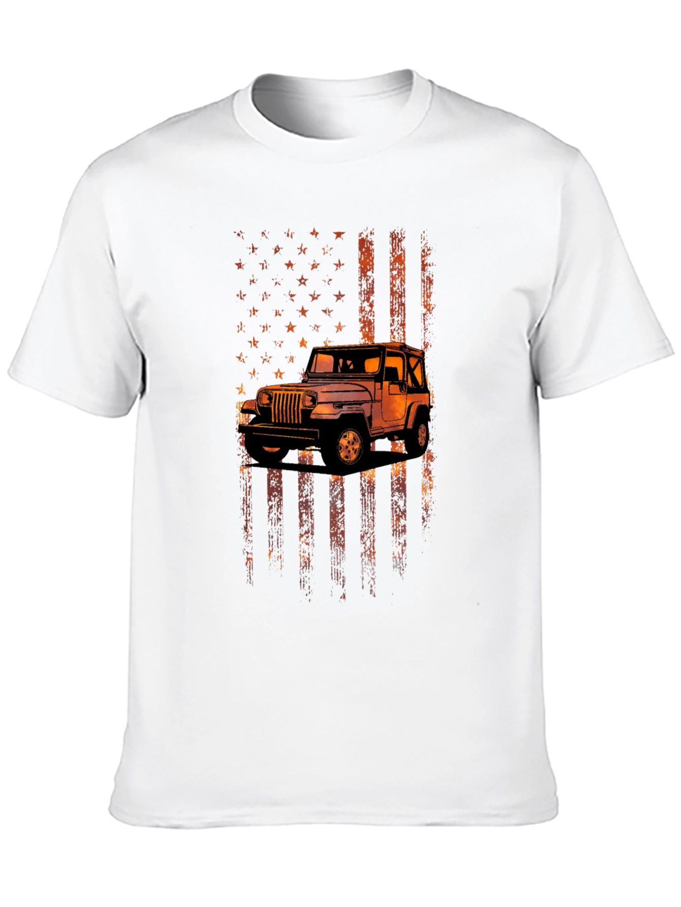 American Flag Jeep Graphic Tee