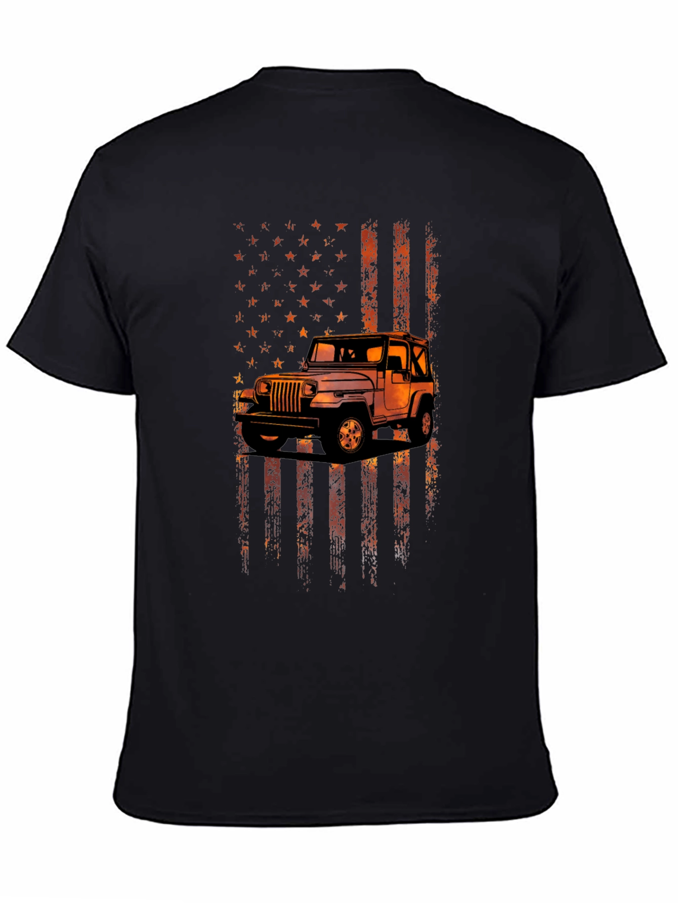 American Flag Jeep Graphic Tee