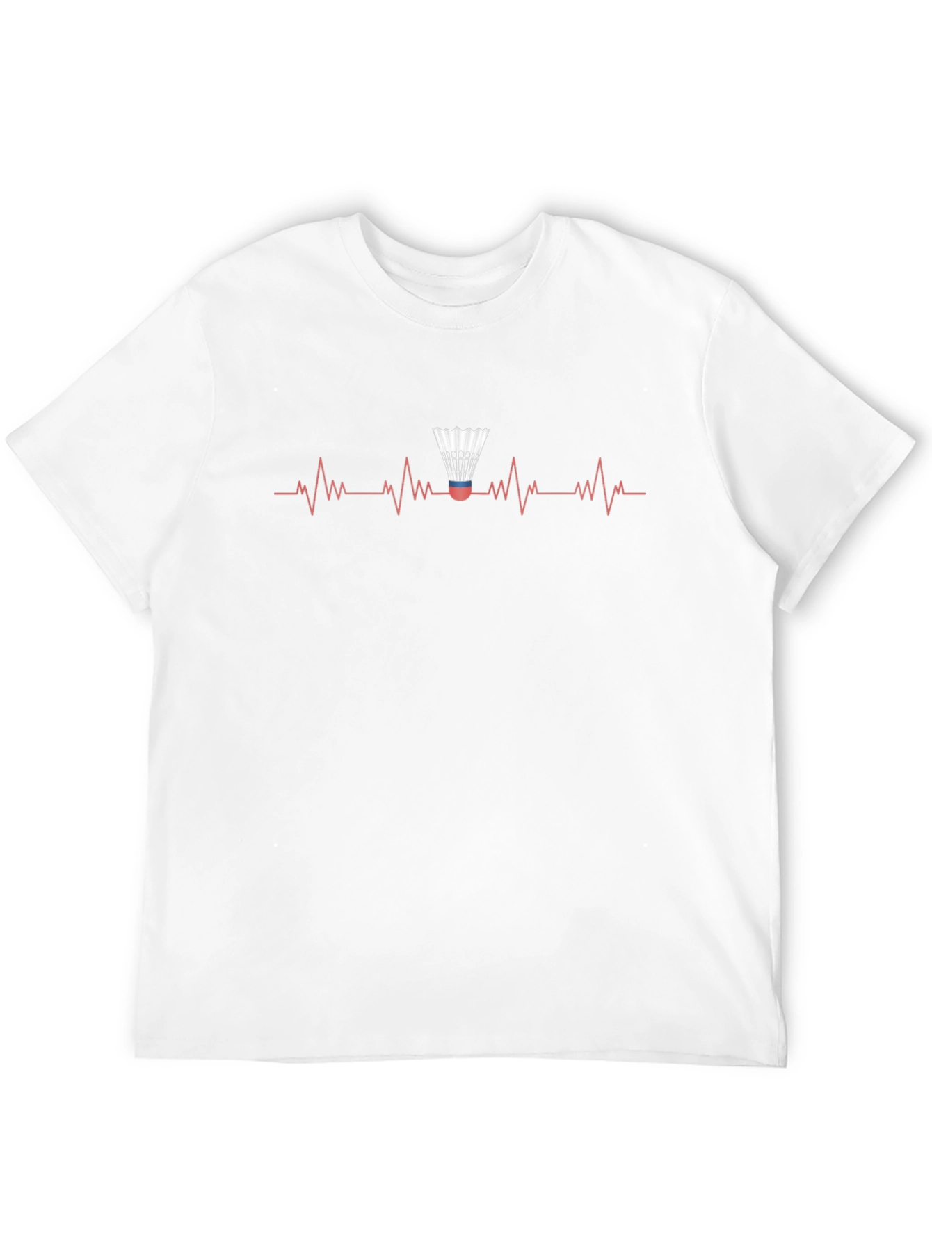 Badminton Heartbeat Graphic Tee - Black