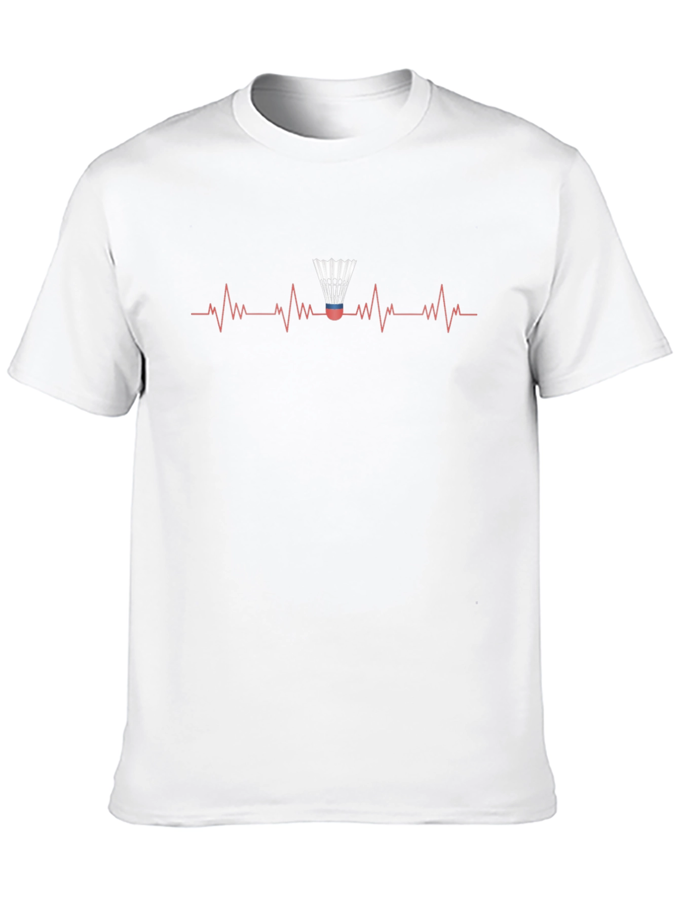 Badminton Heartbeat Graphic Tee - Black