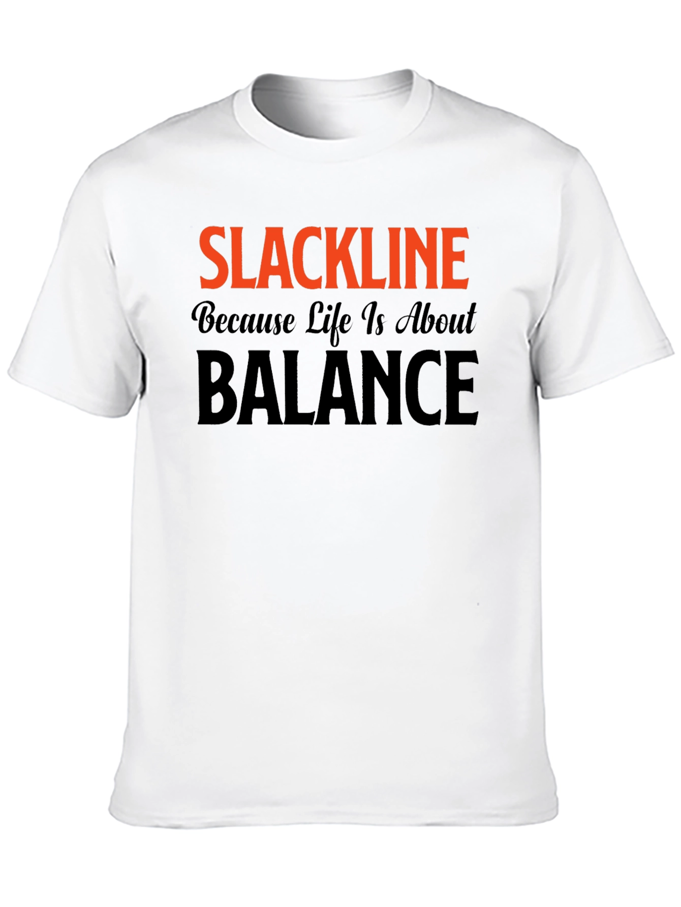 Slackline Balance Black T-Shirt